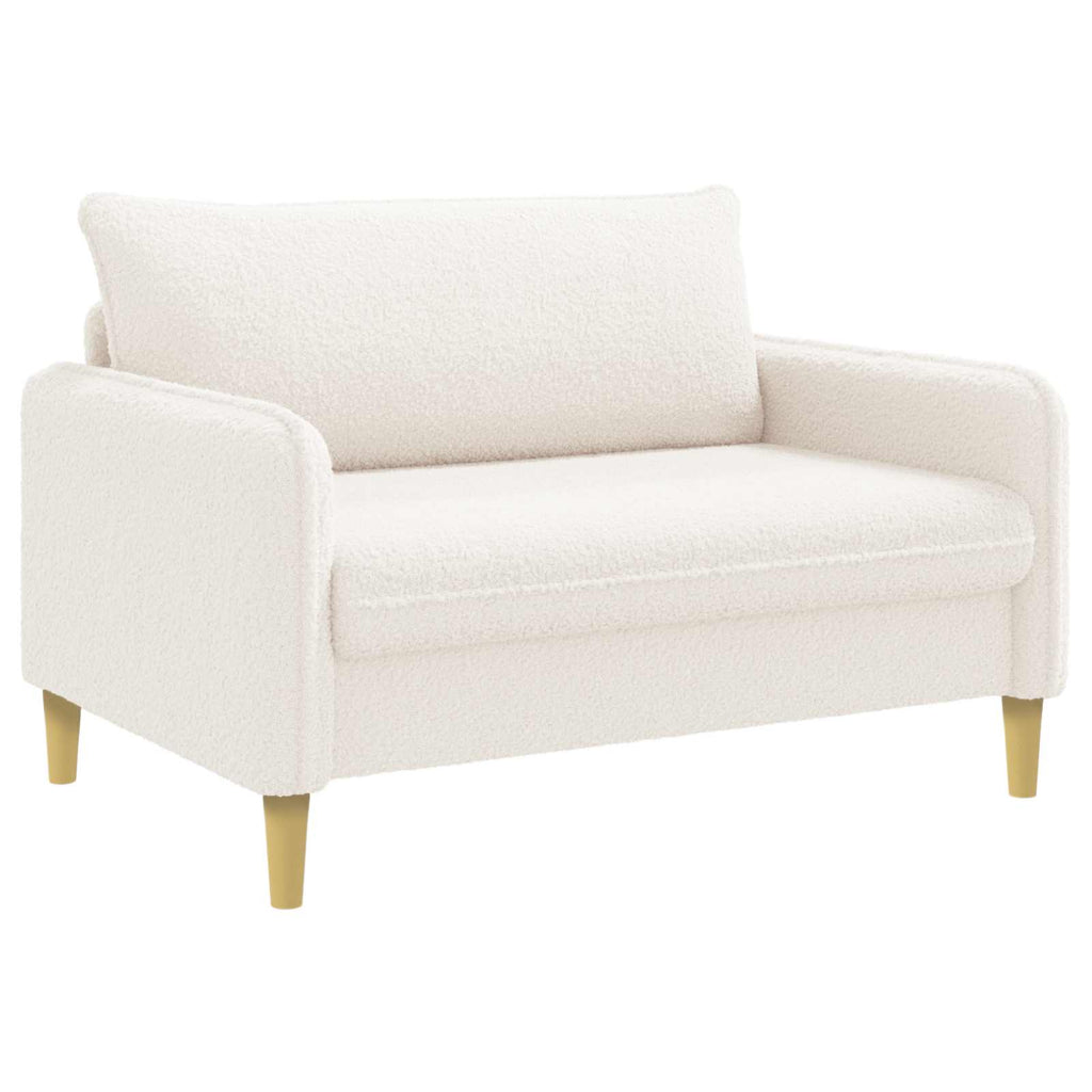 vidaXL Fotel XXL kremowy Bouclé