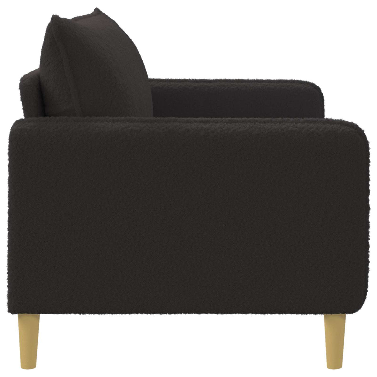 vidaXL Fotel XXL Czarny Bouclé