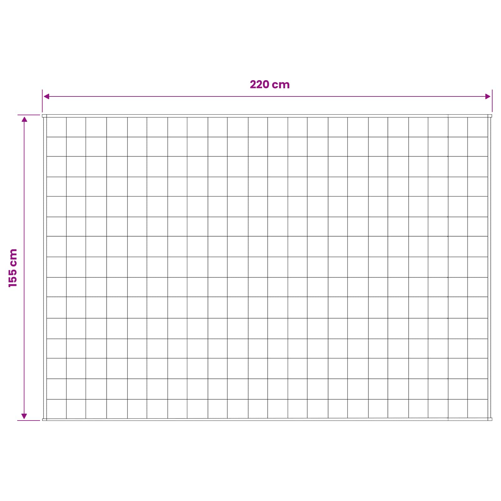 vidaXL Kołdra obciążeniowa Biały 155 x 220 cm 7 kg 100% Bawełna 205T