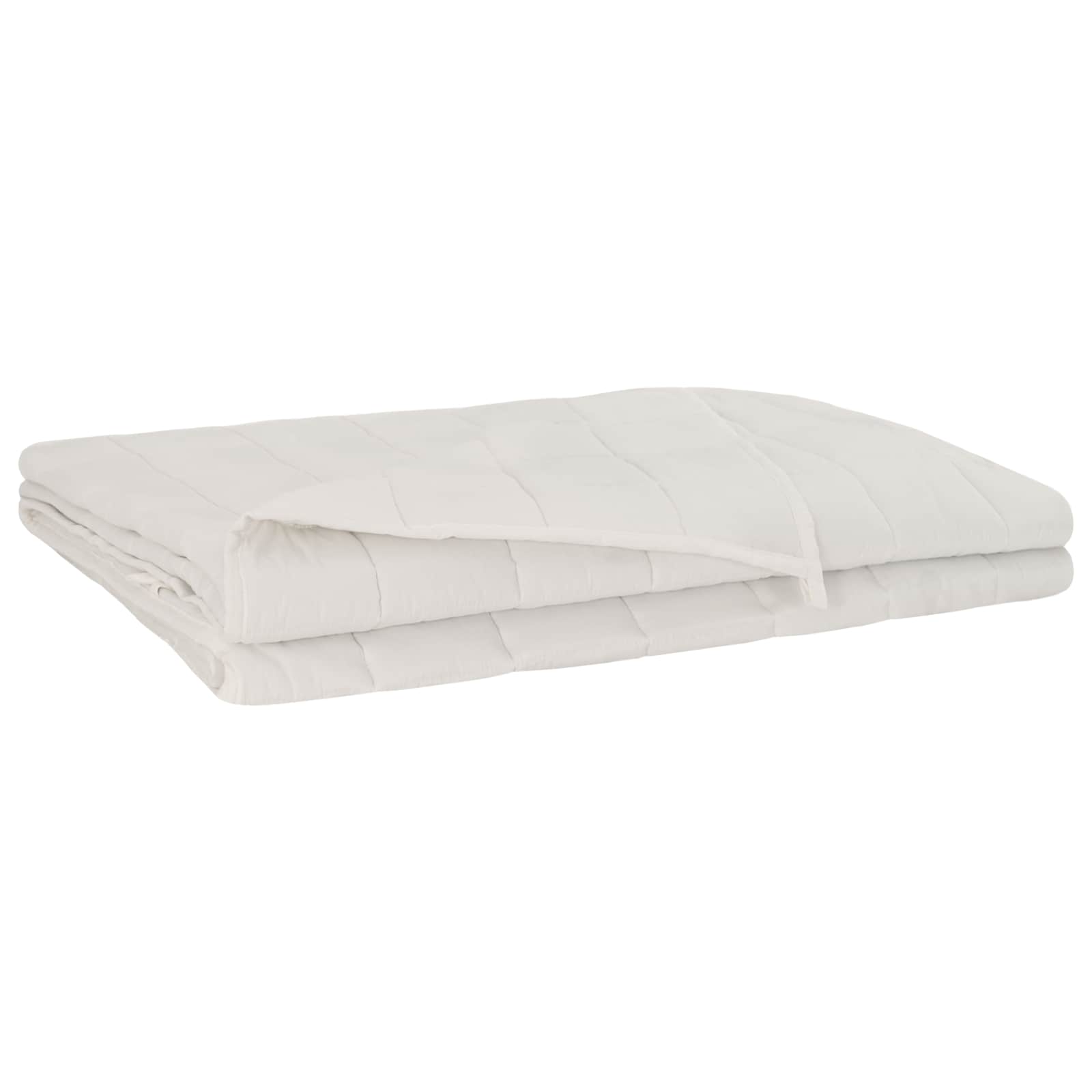 vidaXL Kołdra obciążeniowa Biały 220 x 260 cm 11 kg 100% Bawełna 205T