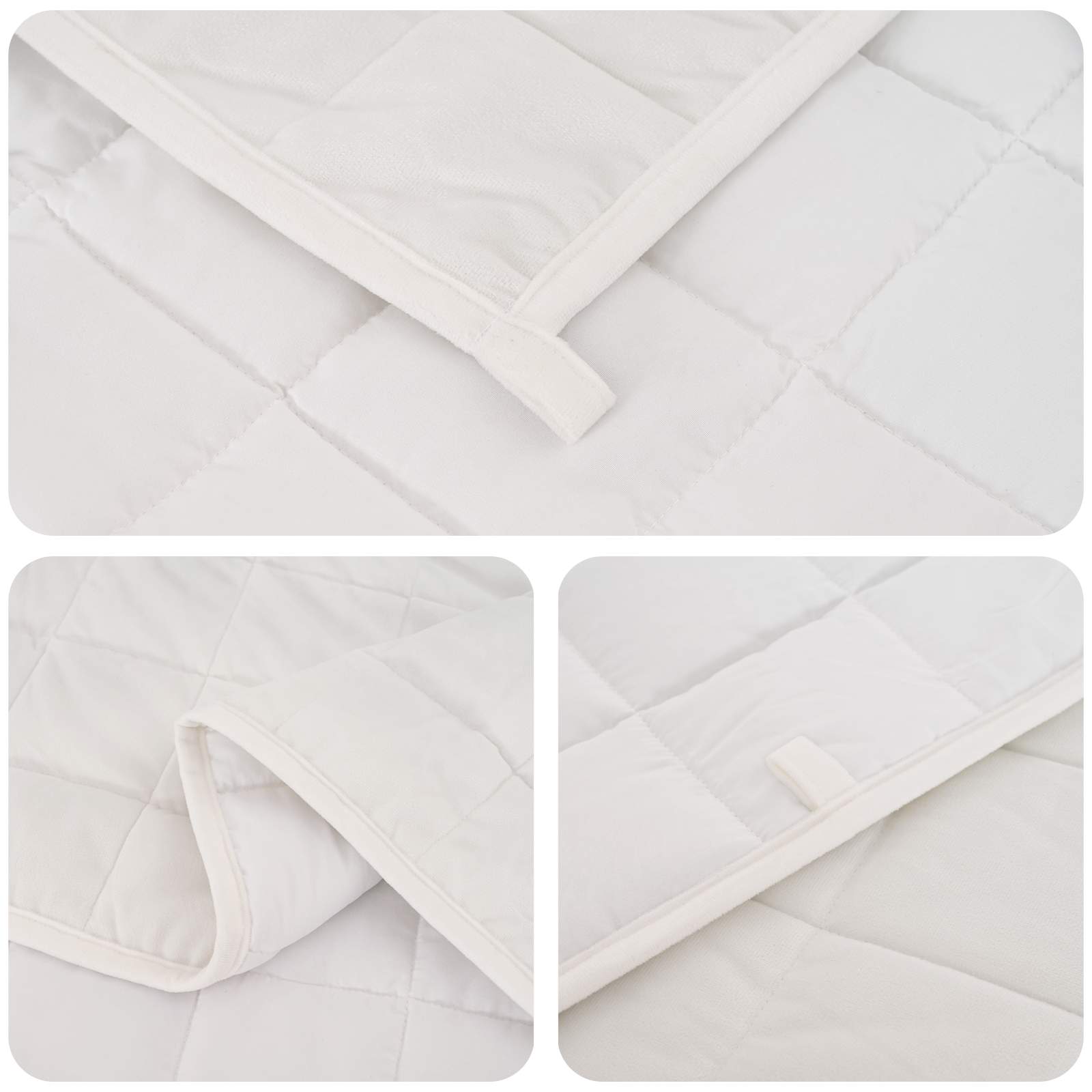 vidaXL Kołdra obciążeniowa Biały 120 x 180 cm 9 kg 100% Bawełna 205T