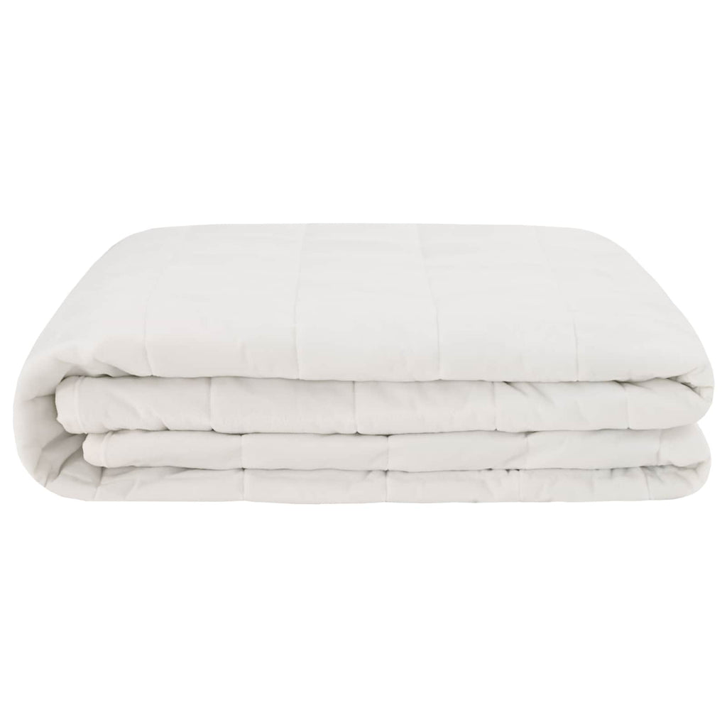 vidaXL Kołdra obciążeniowa Biały 138 x 200 cm 10 kg 100% Bawełna 205T