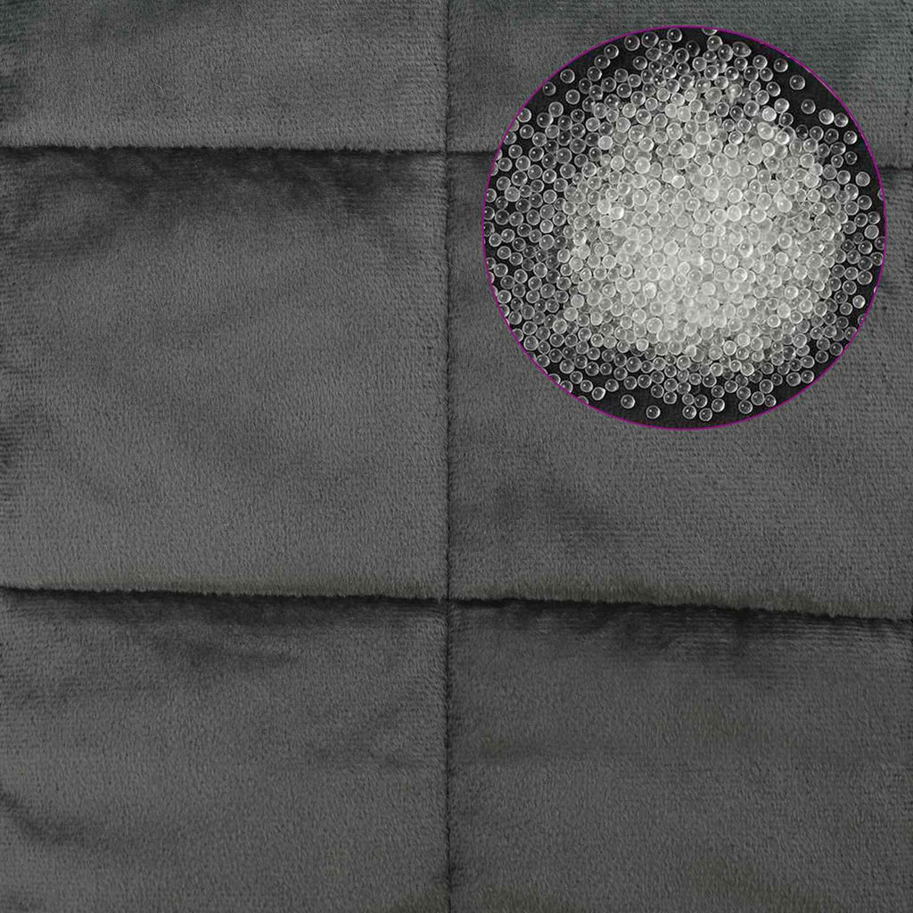 vidaXL Kołdra obciążeniowa antracytowy 155 x 220 cm 7 kg