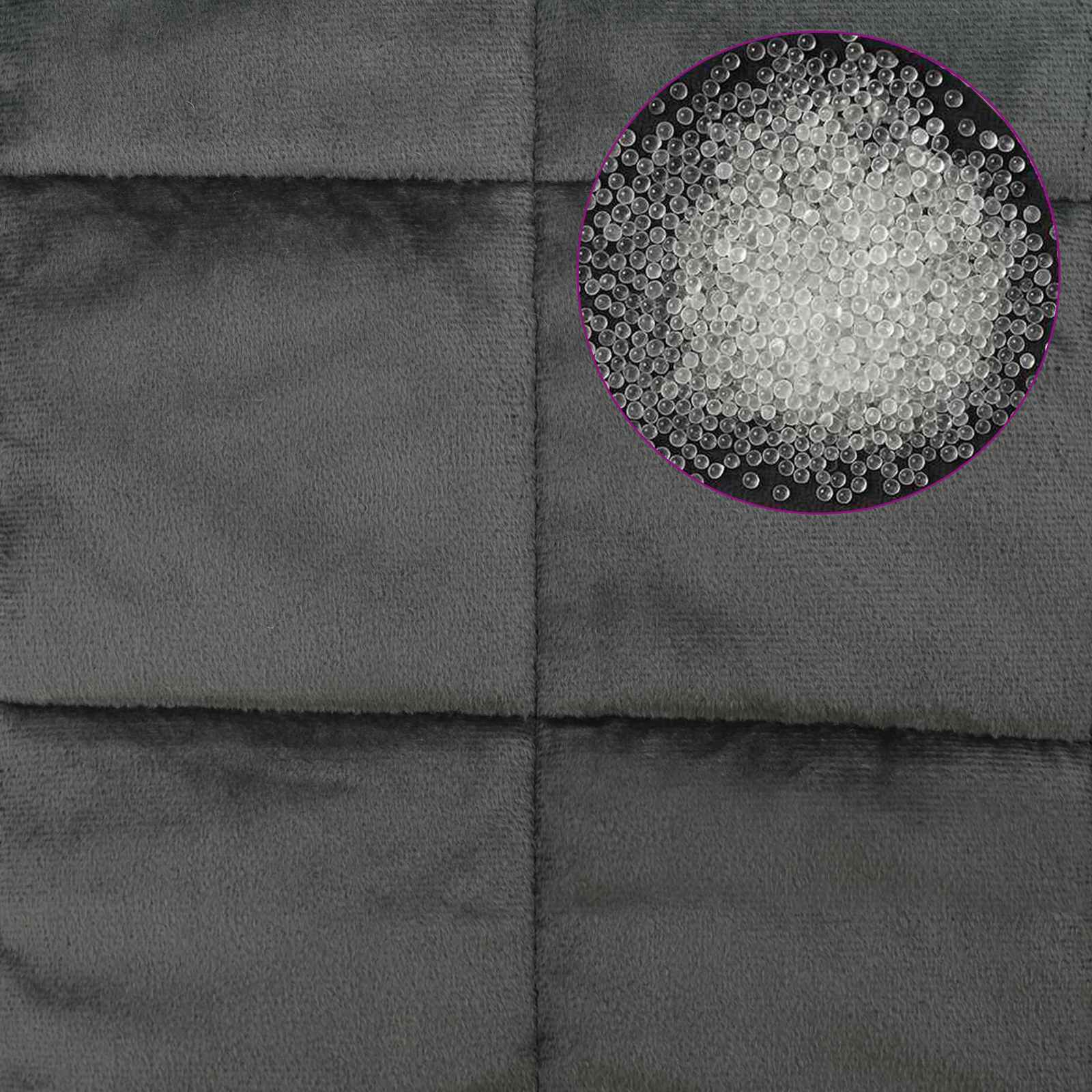 vidaXL Kołdra obciążeniowa antracytowy 155 x 220 cm 7 kg