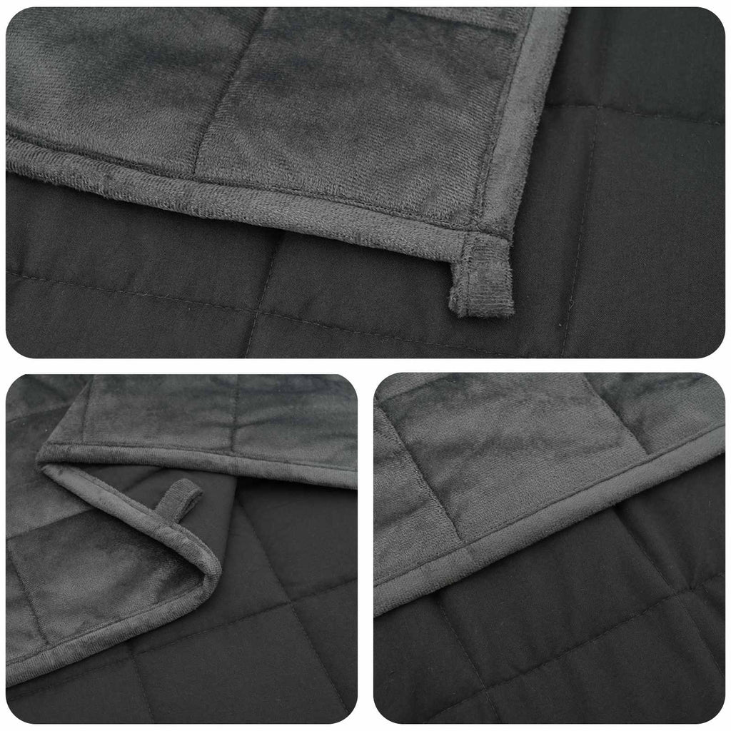 vidaXL Kołdra obciążeniowa antracytowy 200 x 200 cm 9 kg
