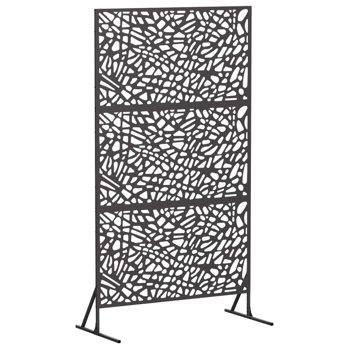 vidaXL Ekran prywatności 100 x 50 x 180 cm Stal Czarny