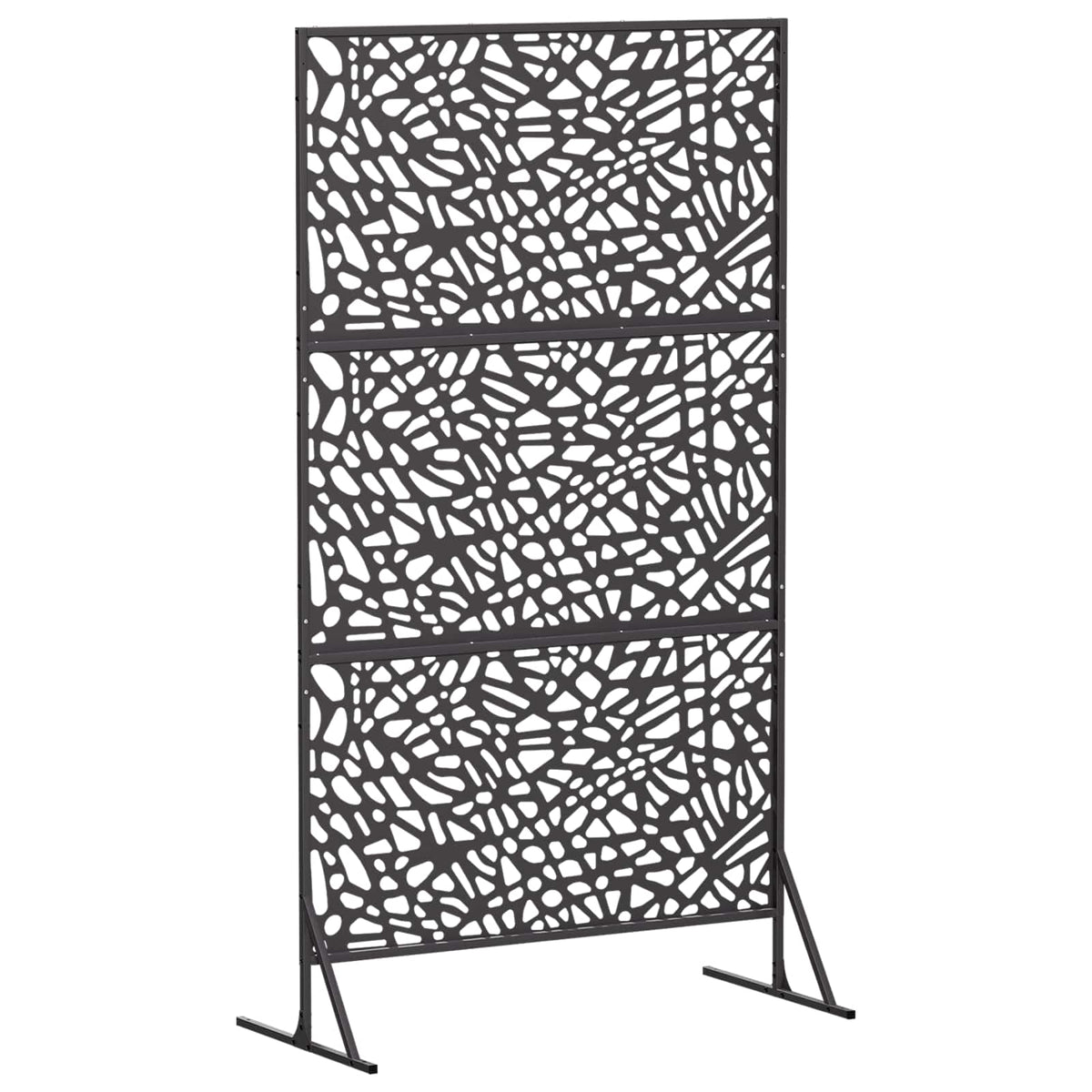 vidaXL Ekran prywatności 100 x 50 x 180 cm Stal Czarny