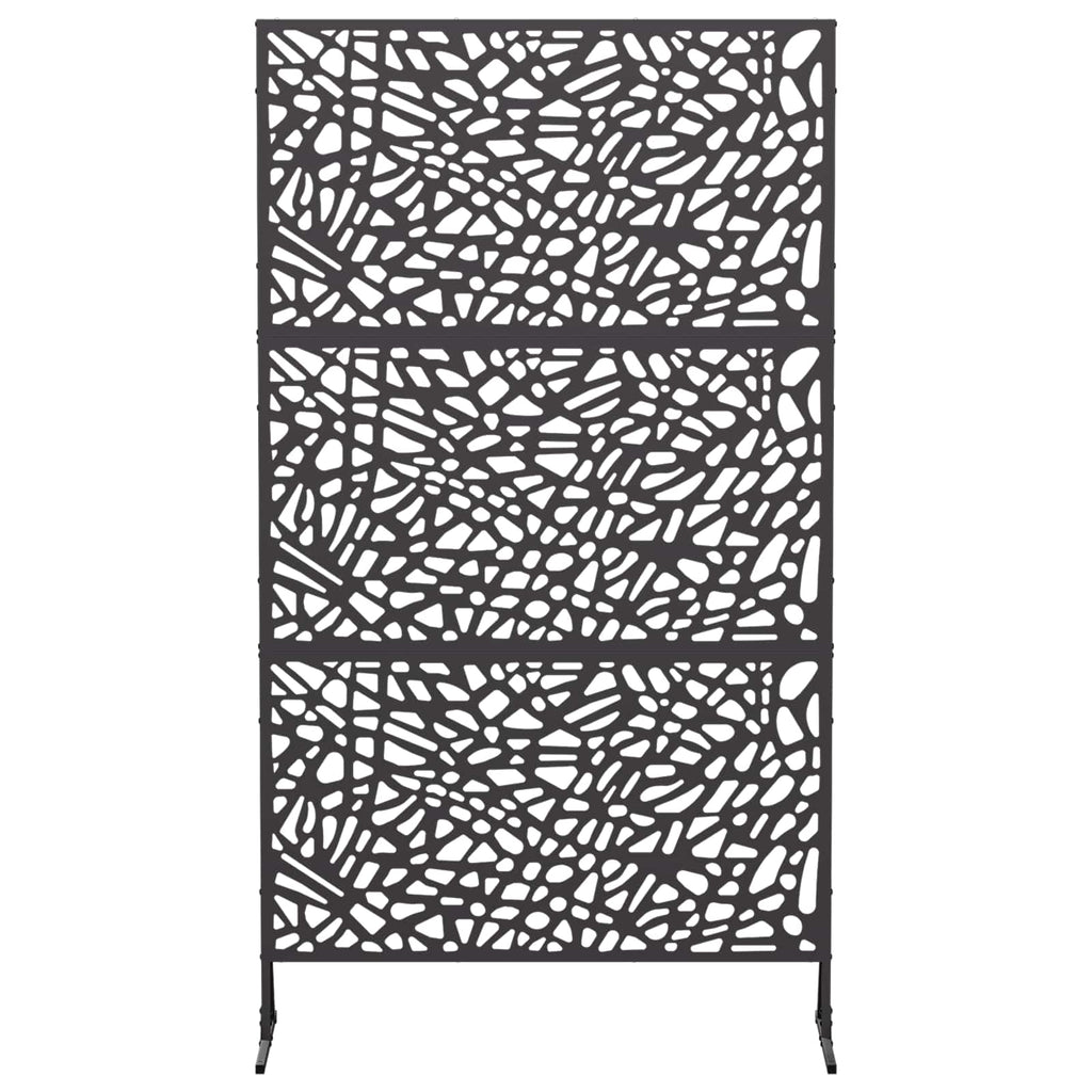 vidaXL Ekran prywatności 100 x 50 x 180 cm Stal Czarny