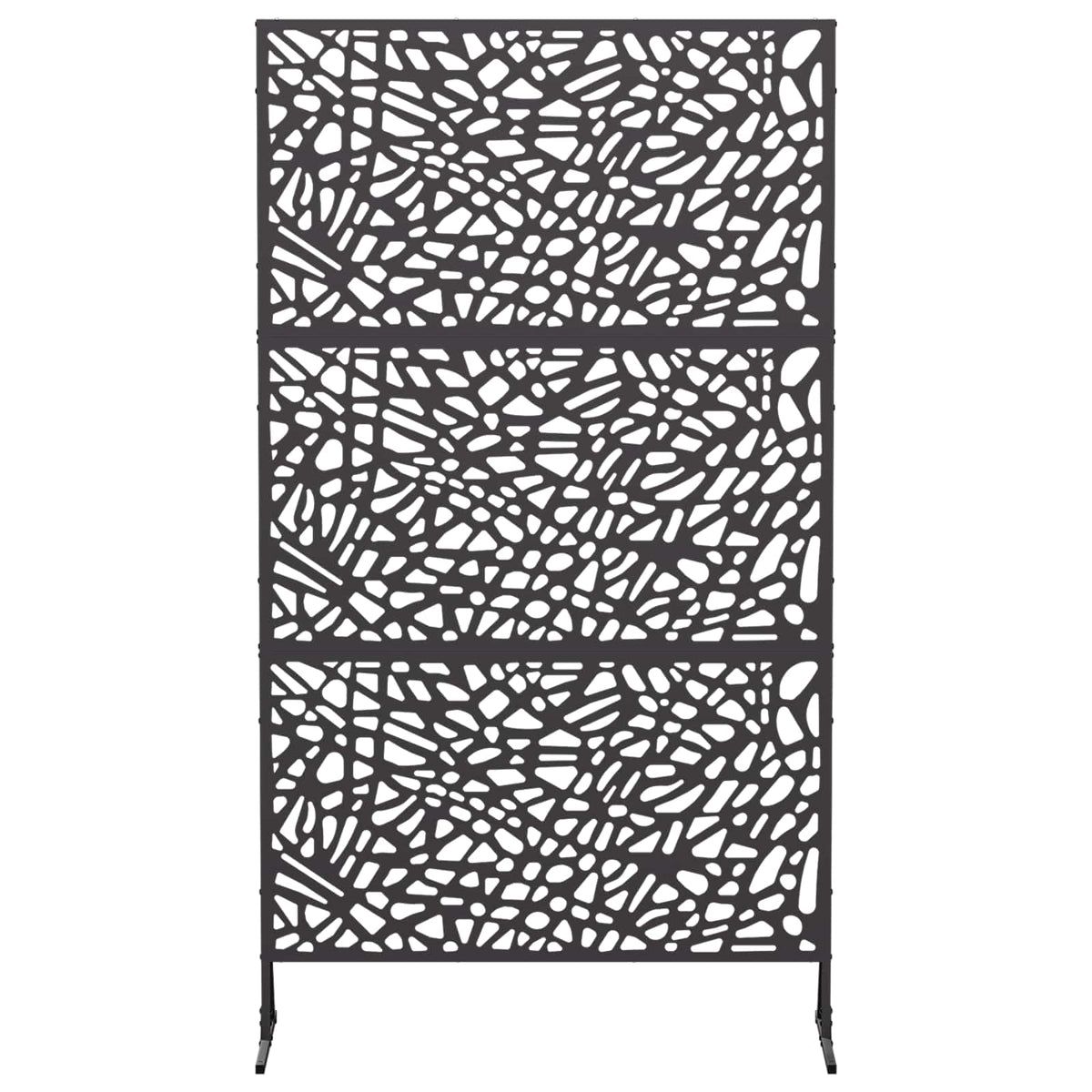 vidaXL Ekran prywatności 100 x 50 x 180 cm Stal Czarny