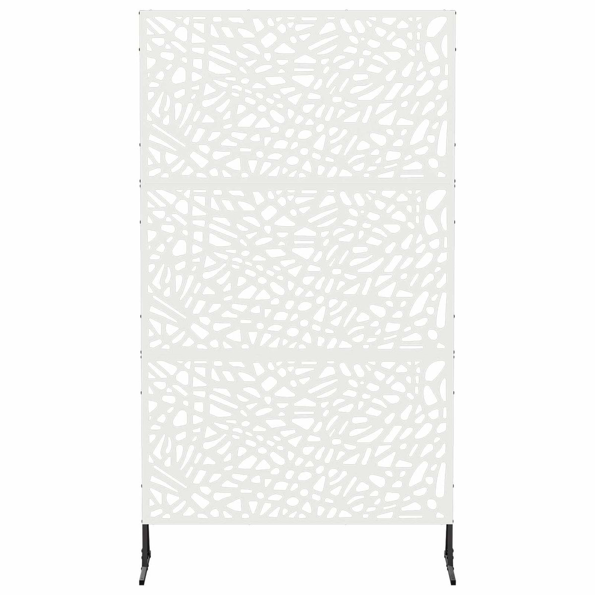 vidaXL Ekran prywatności 100 x 50 x 180 cm Stal Biały