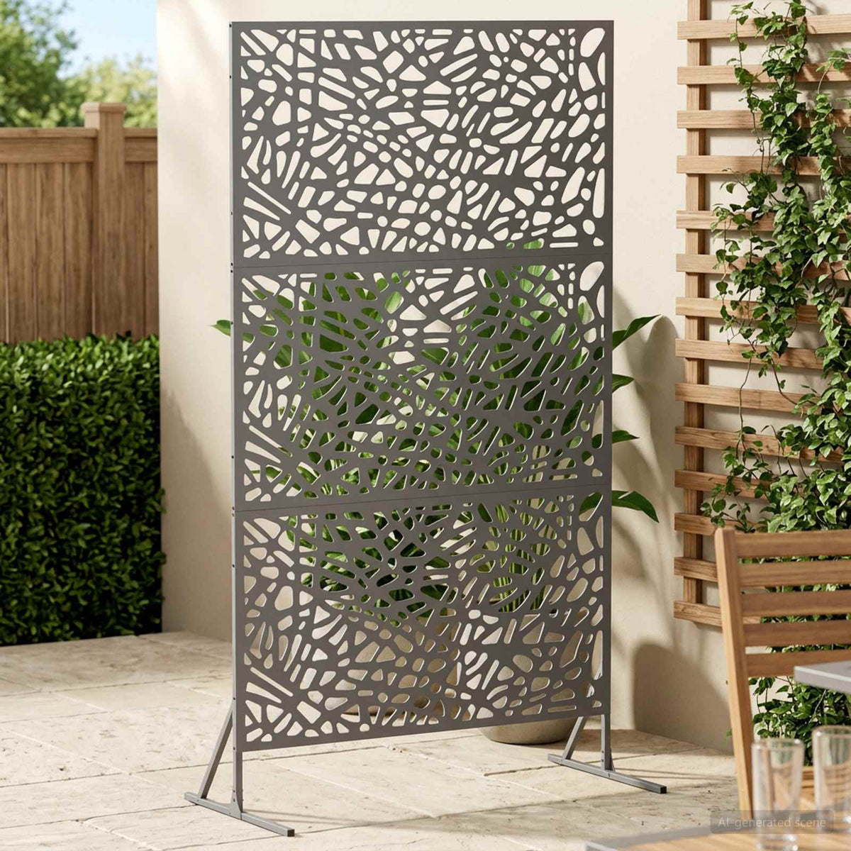 vidaXL Ekran prywatności 100 x 50 x 180 cm Stal antracytowy