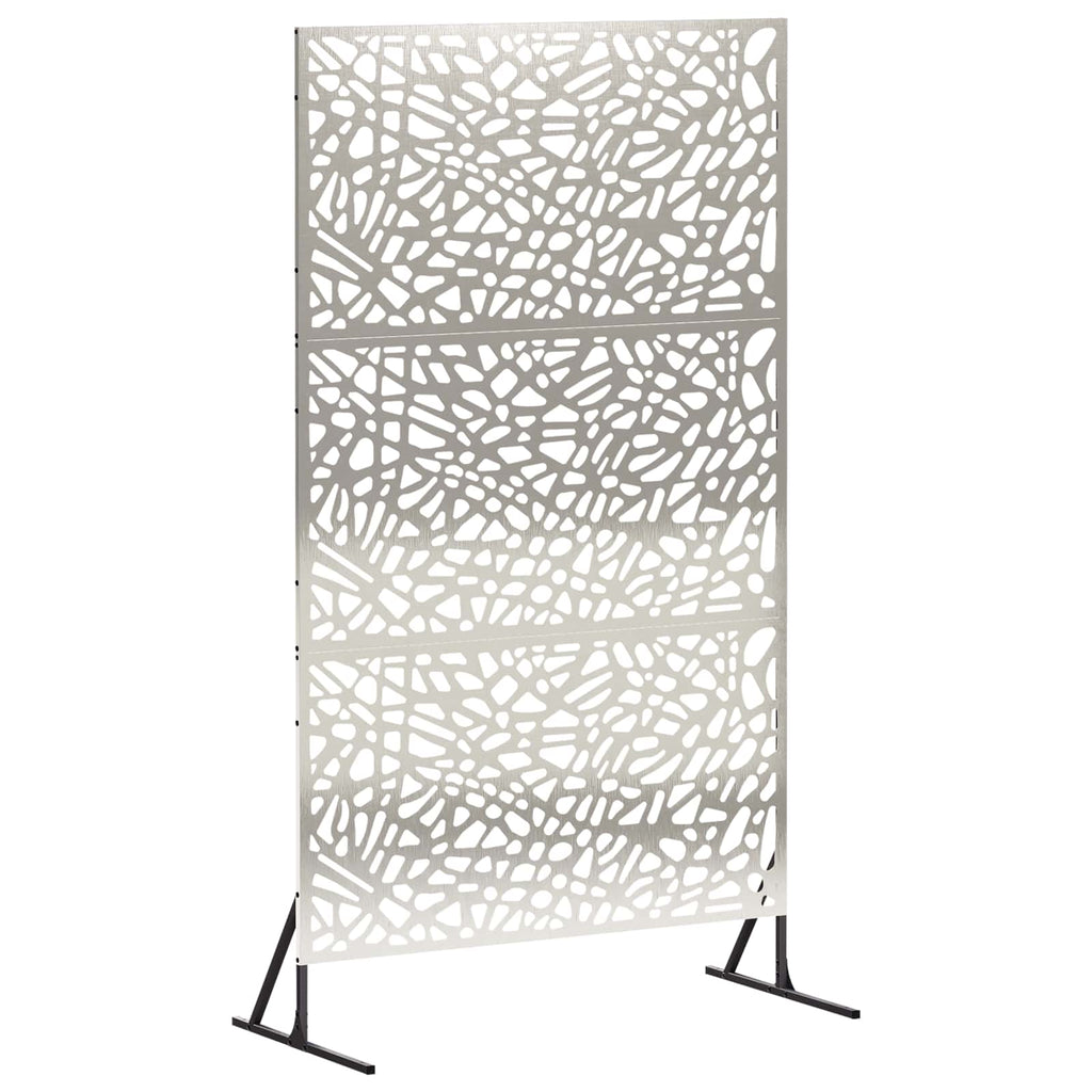 vidaXL Ekran prywatności 100 x 50 x 180 cm Stal nierdzewna srebrny