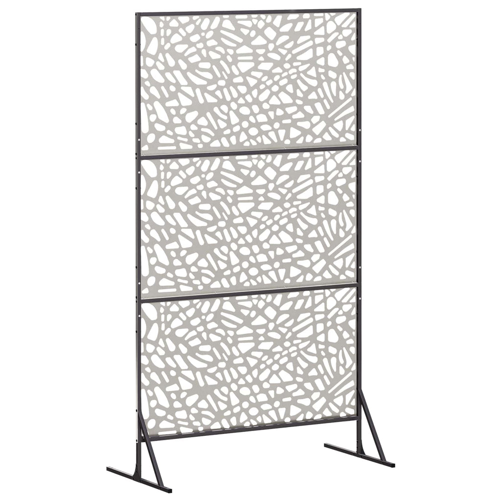 vidaXL Ekran prywatności 100 x 50 x 180 cm Stal nierdzewna srebrny
