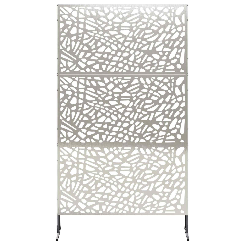 vidaXL Ekran prywatności 100 x 50 x 180 cm Stal nierdzewna srebrny