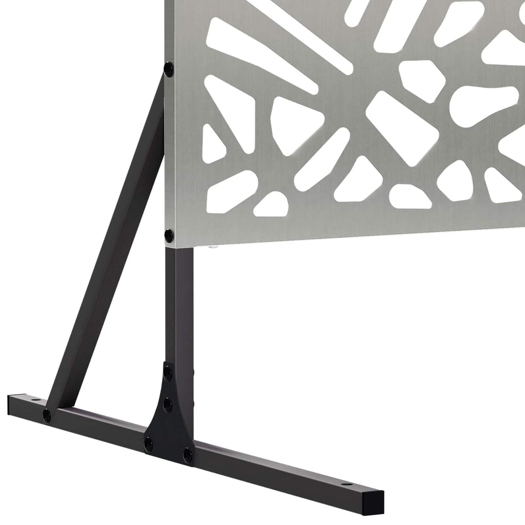 vidaXL Ekran prywatności 100 x 50 x 180 cm Stal ocynkowana srebrny