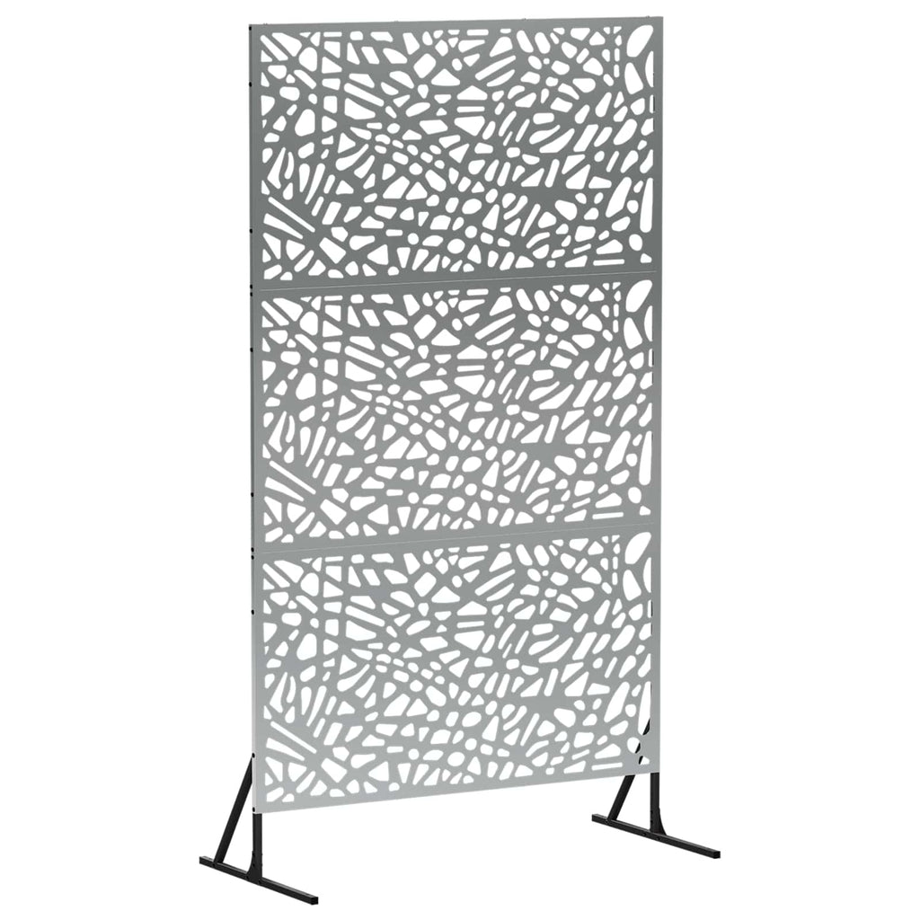 vidaXL Ekran prywatności 100 x 50 x 180 cm Stal ocynkowana srebrny