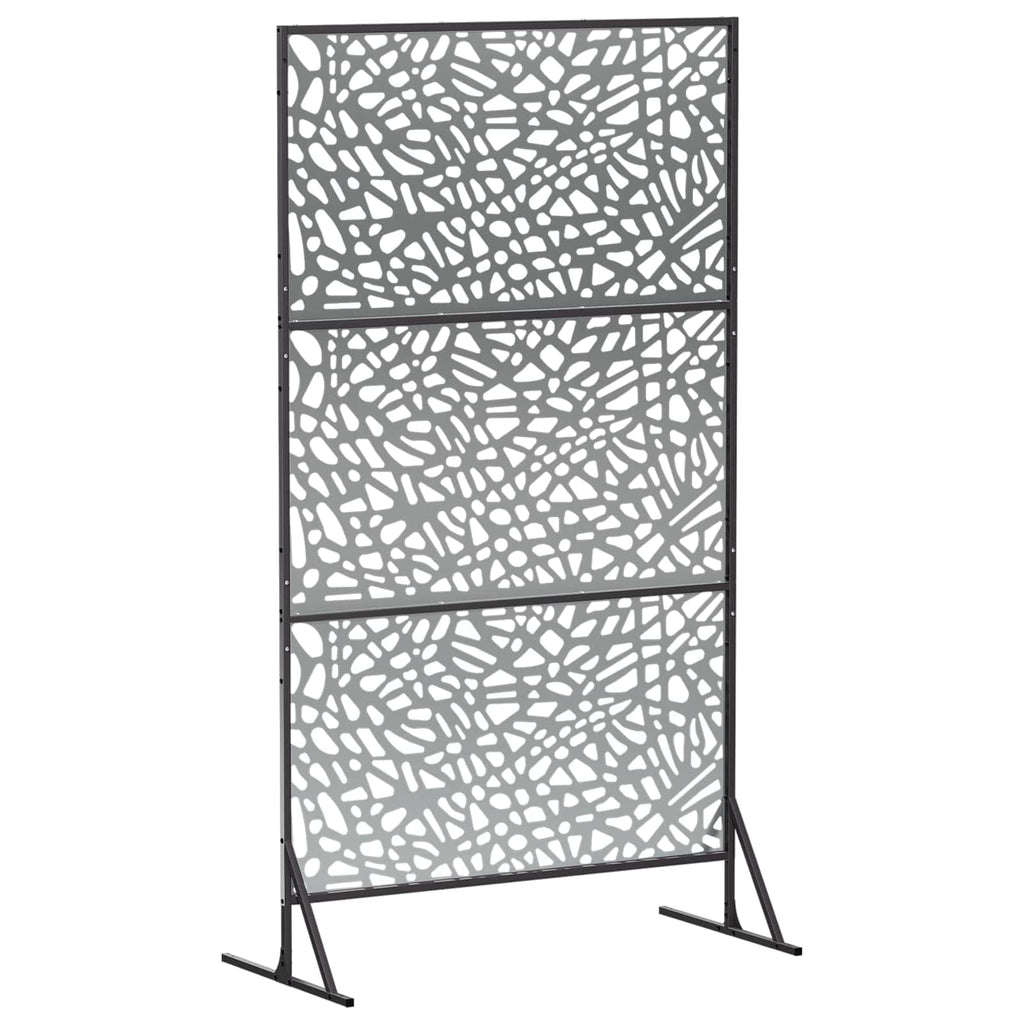 vidaXL Ekran prywatności 100 x 50 x 180 cm Stal ocynkowana srebrny