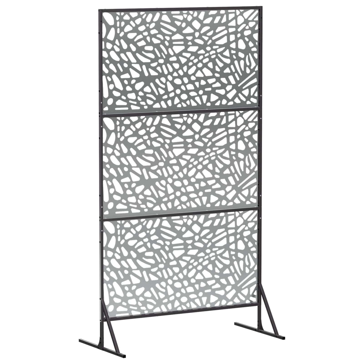 vidaXL Ekran prywatności 100 x 50 x 180 cm Stal ocynkowana srebrny