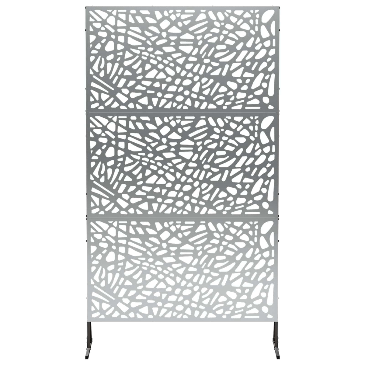 vidaXL Ekran prywatności 100 x 50 x 180 cm Stal ocynkowana srebrny