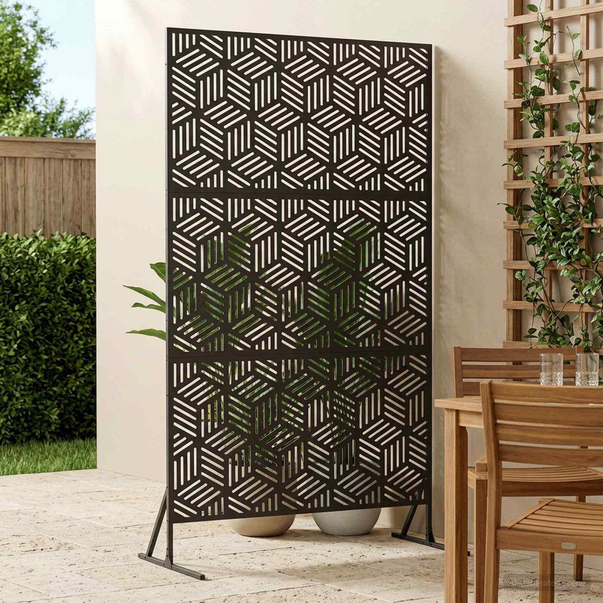 vidaXL Ekran prywatności 100 x 50 x 180 cm Stal Czarny