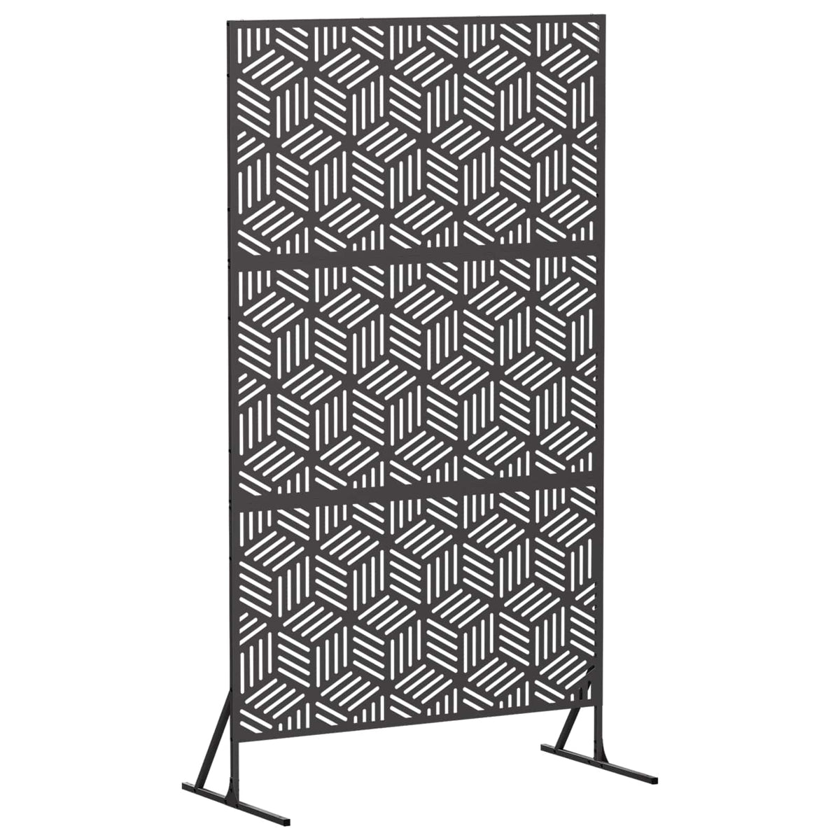 vidaXL Ekran prywatności 100 x 50 x 180 cm Stal Czarny
