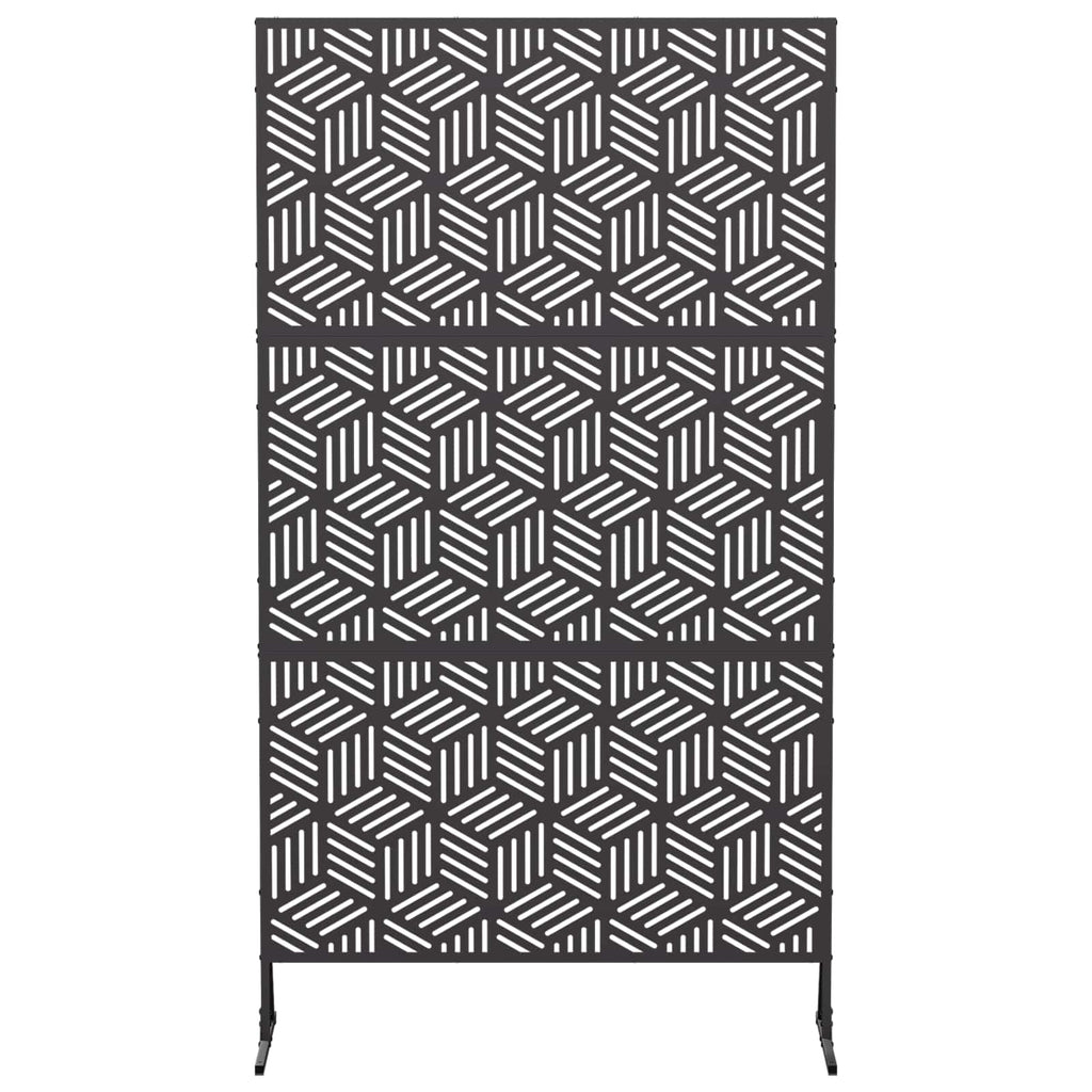 vidaXL Ekran prywatności 100 x 50 x 180 cm Stal Czarny