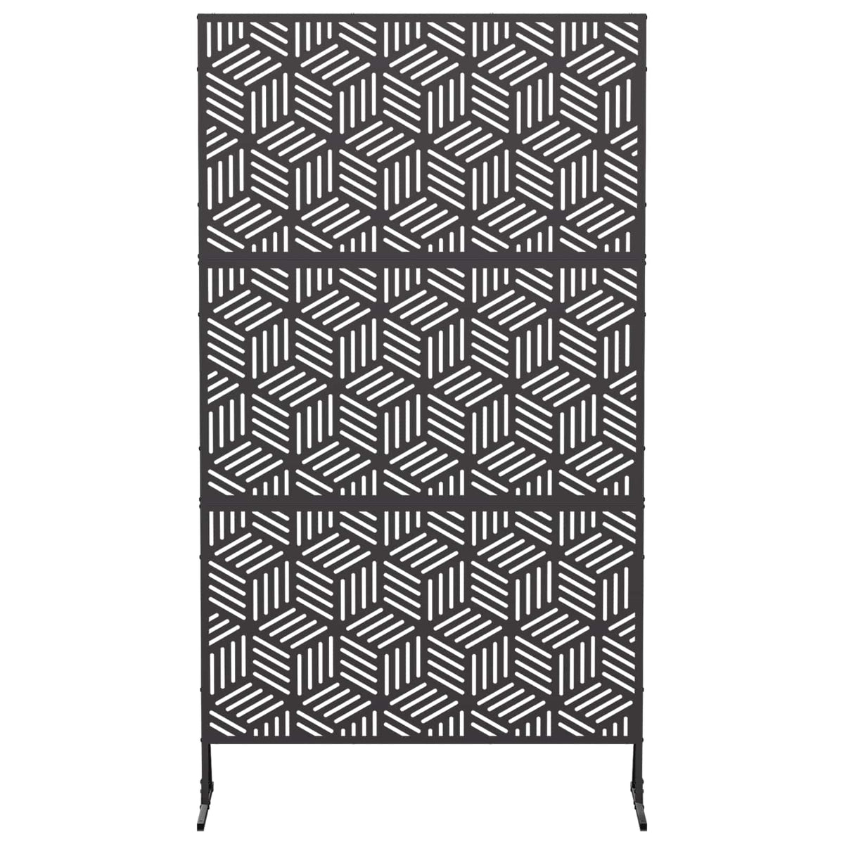 vidaXL Ekran prywatności 100 x 50 x 180 cm Stal Czarny