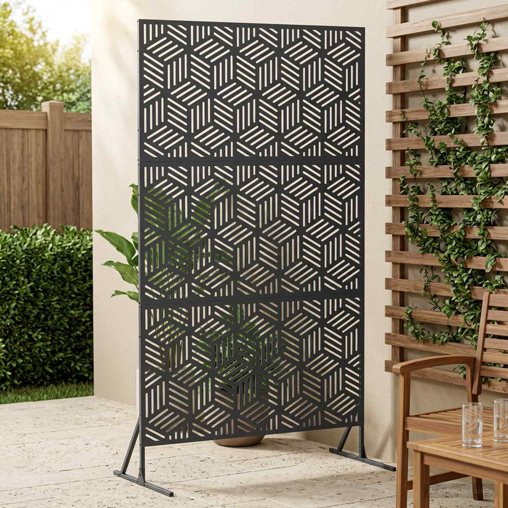 vidaXL Ekran prywatności 100 x 50 x 180 cm Stal antracytowy