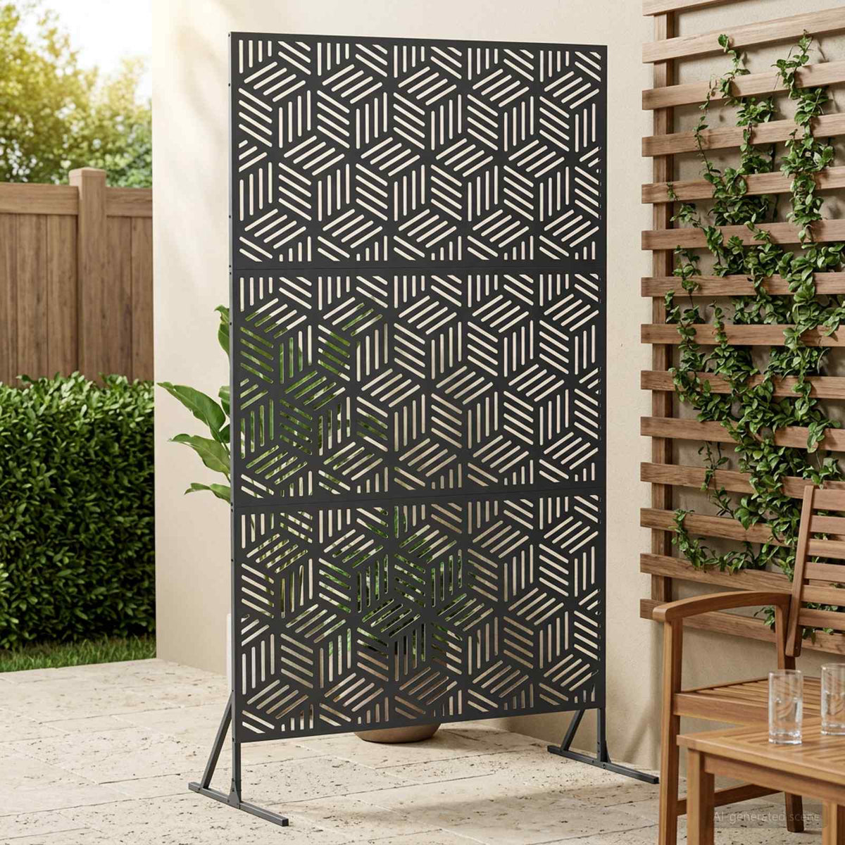 vidaXL Ekran prywatności 100 x 50 x 180 cm Stal antracytowy