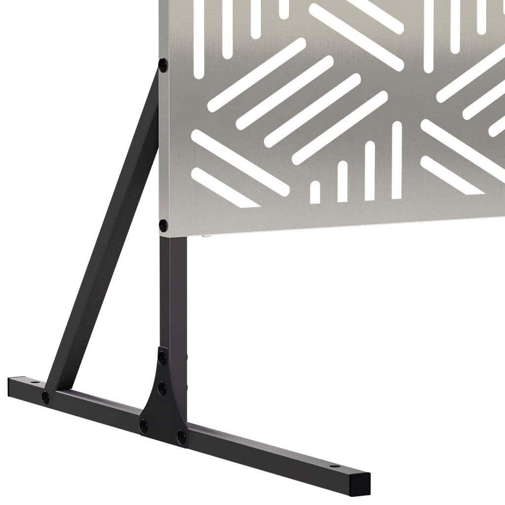 vidaXL Ekran prywatności 100 x 50 x 180 cm Stal nierdzewna srebrny