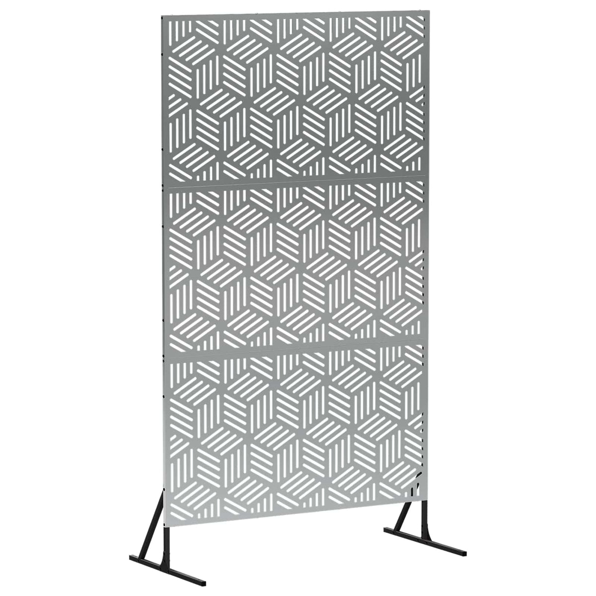 vidaXL Ekran prywatności 100 x 50 x 180 cm Stal ocynkowana srebrny