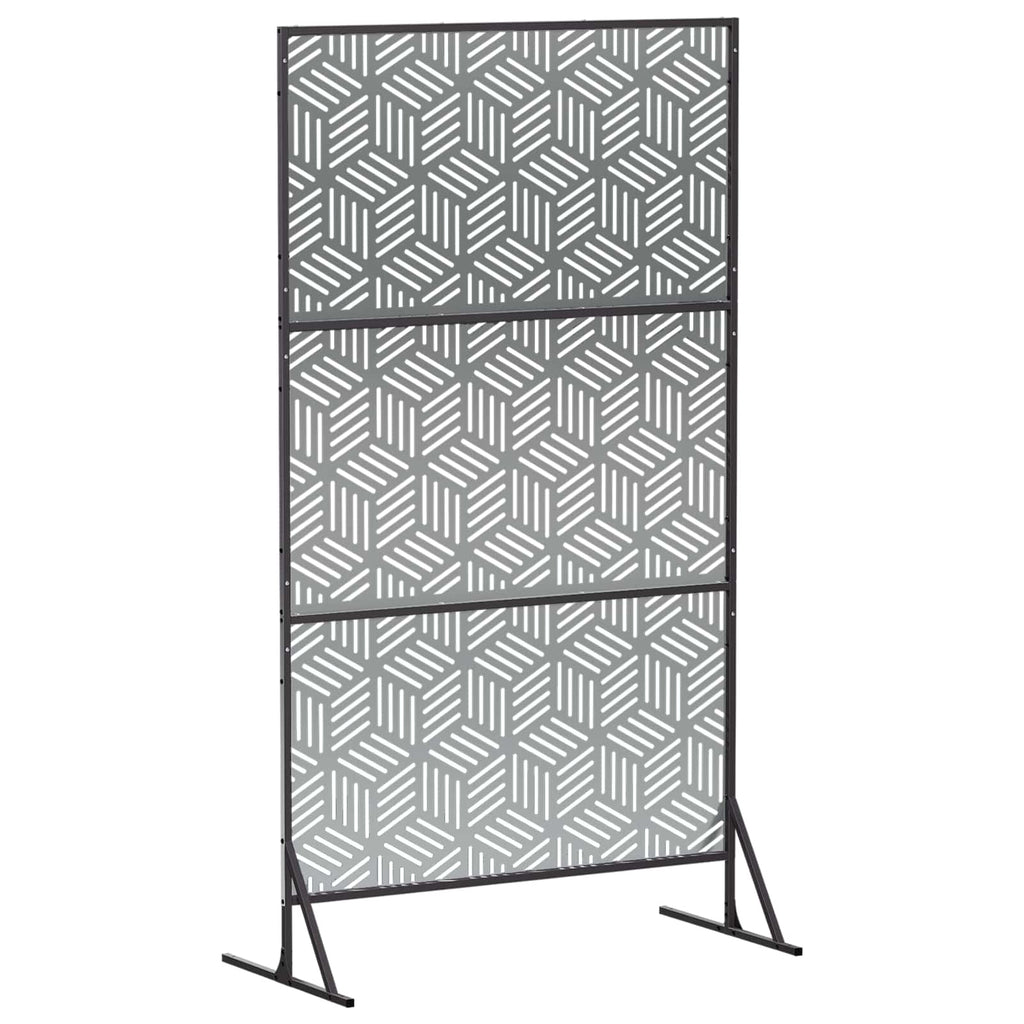vidaXL Ekran prywatności 100 x 50 x 180 cm Stal ocynkowana srebrny
