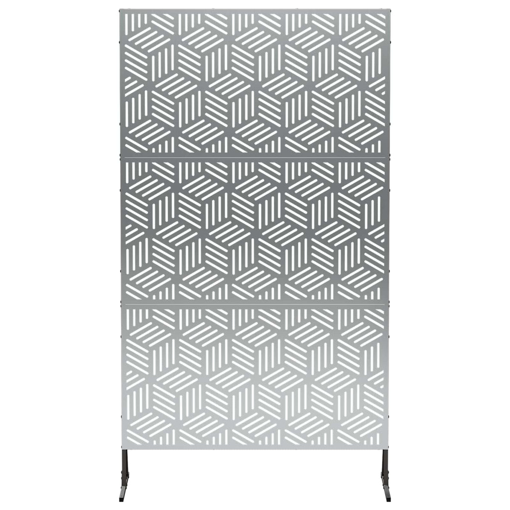 vidaXL Ekran prywatności 100 x 50 x 180 cm Stal ocynkowana srebrny