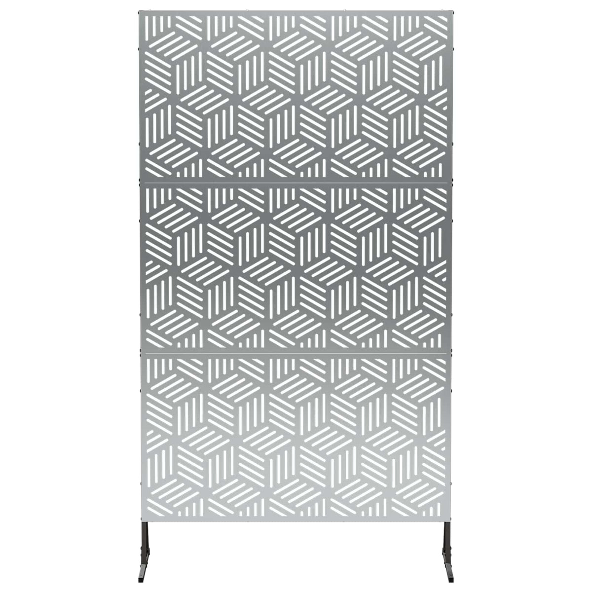 vidaXL Ekran prywatności 100 x 50 x 180 cm Stal ocynkowana srebrny