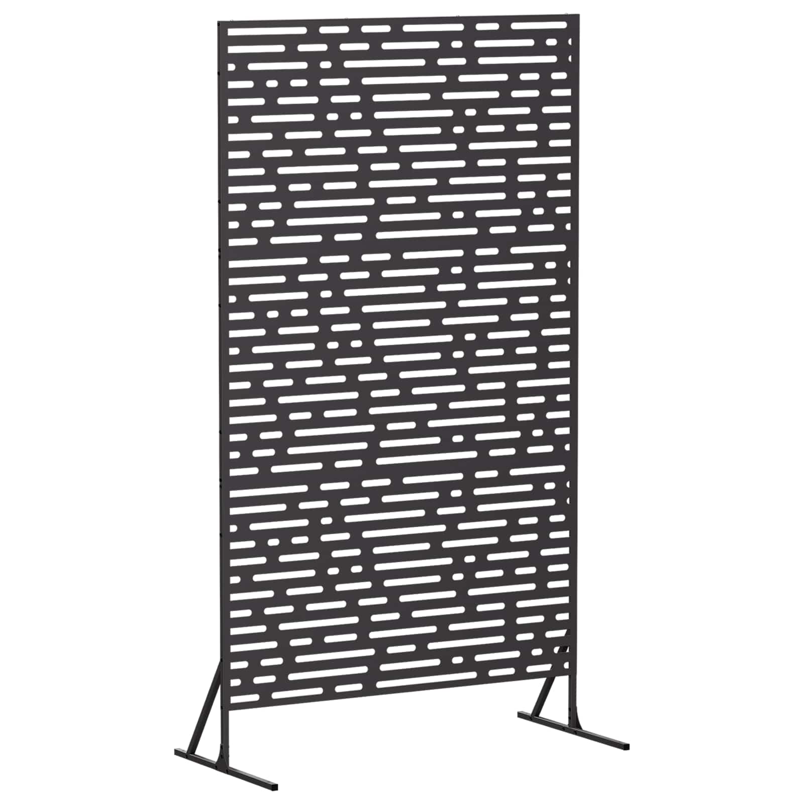 vidaXL Ekran prywatności 100 x 50 x 180 cm Stal Czarny