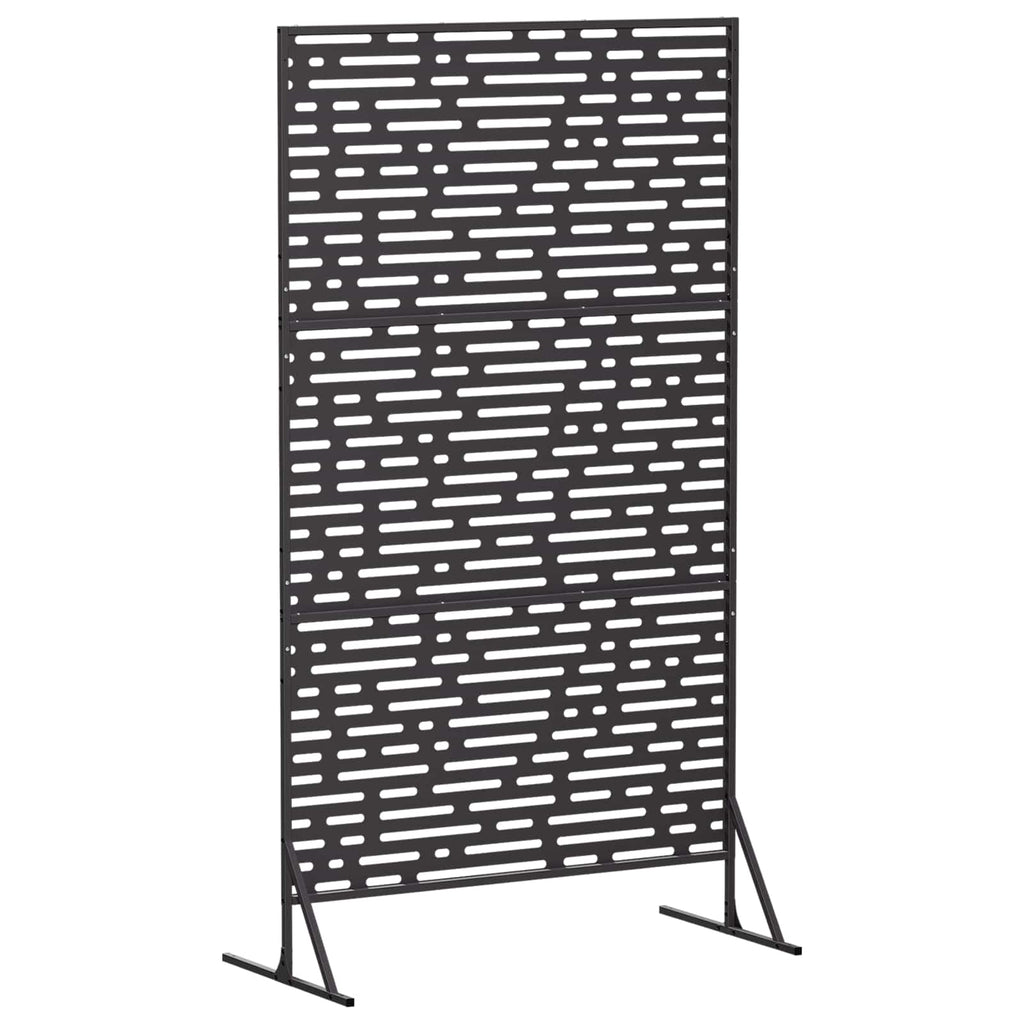 vidaXL Ekran prywatności 100 x 50 x 180 cm Stal Czarny