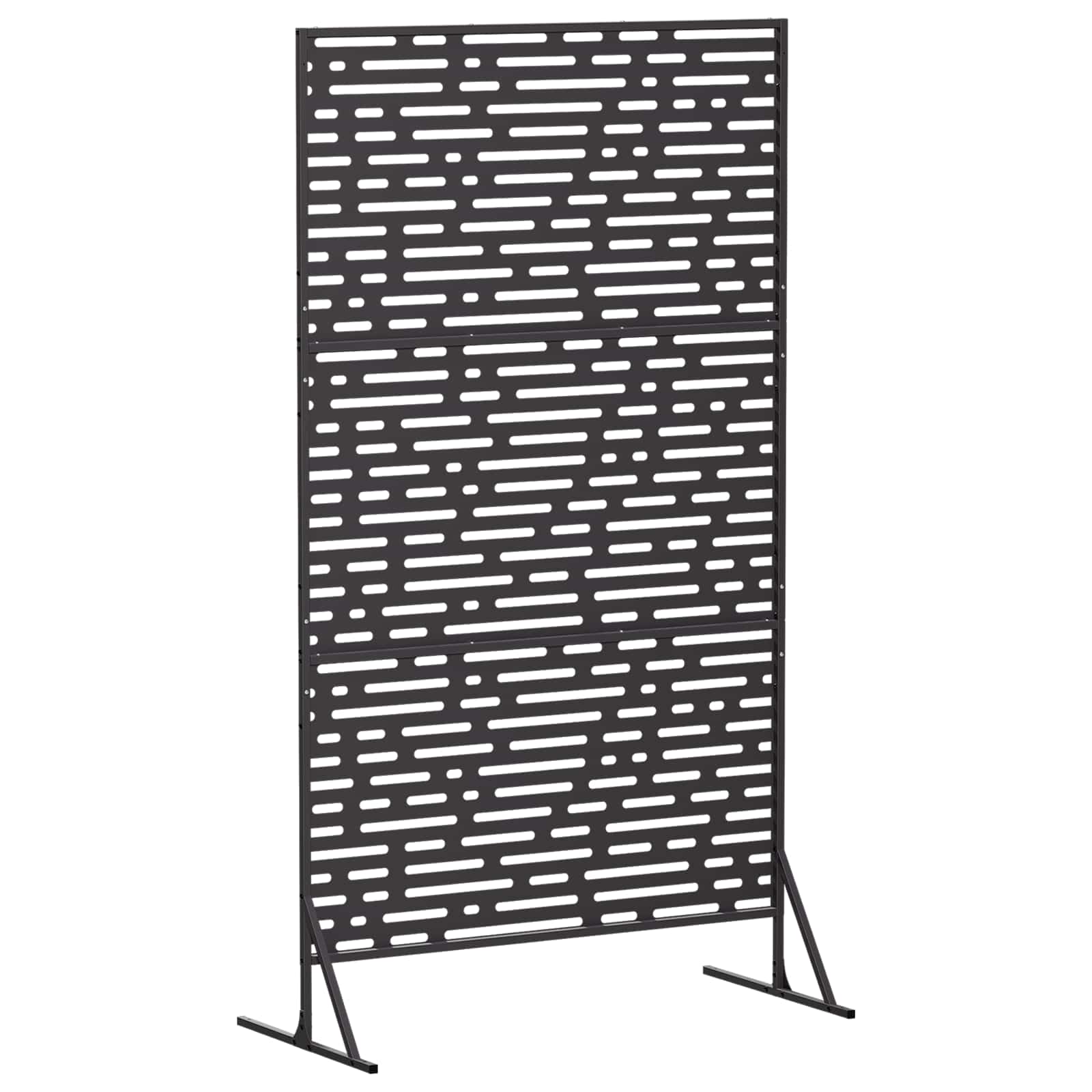 vidaXL Ekran prywatności 100 x 50 x 180 cm Stal Czarny