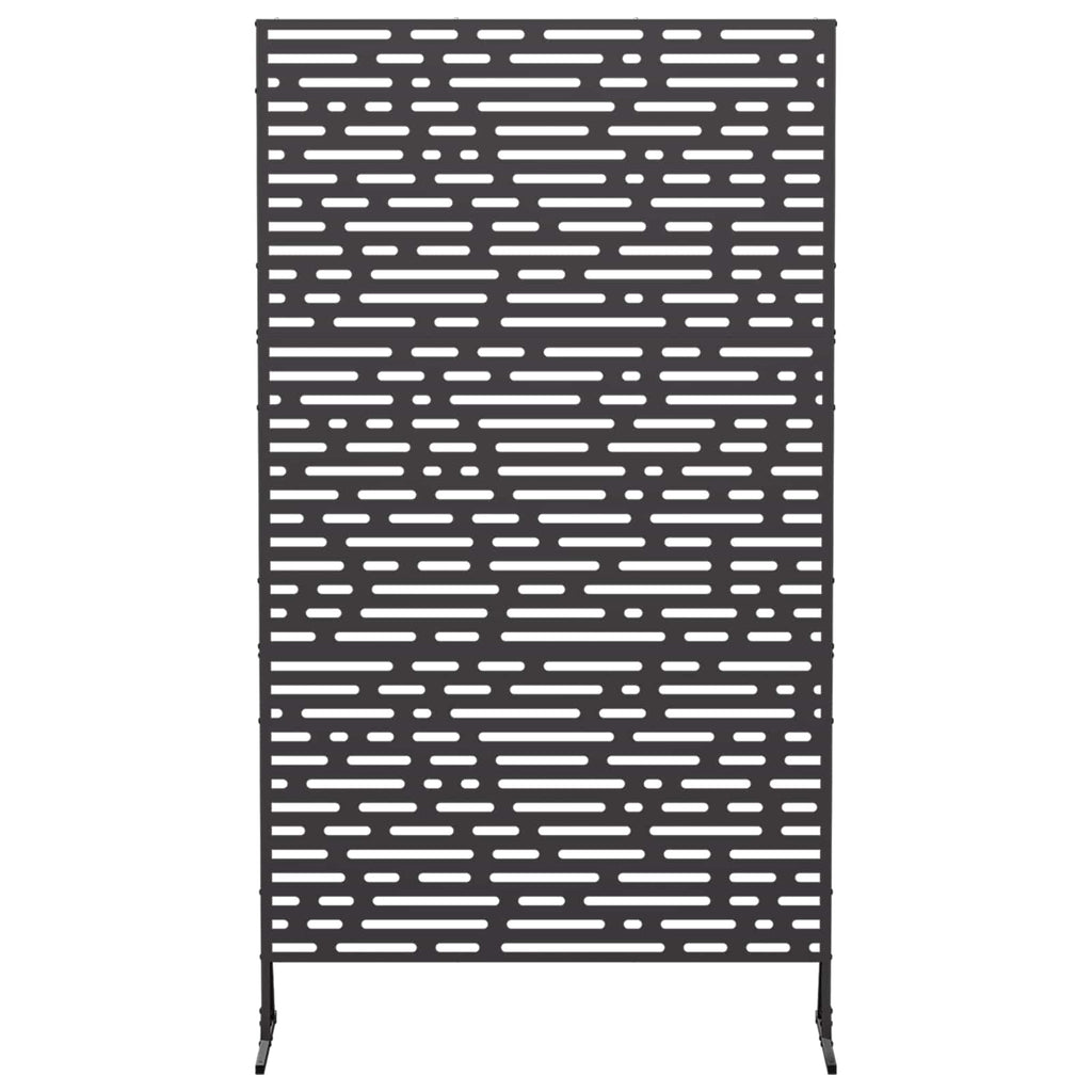 vidaXL Ekran prywatności 100 x 50 x 180 cm Stal Czarny