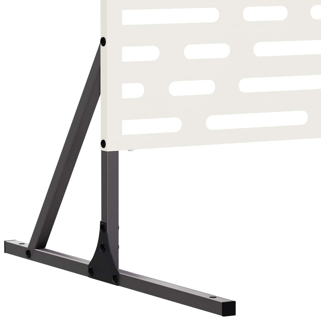 vidaXL Ekran prywatności 100 x 50 x 180 cm Stal Biały