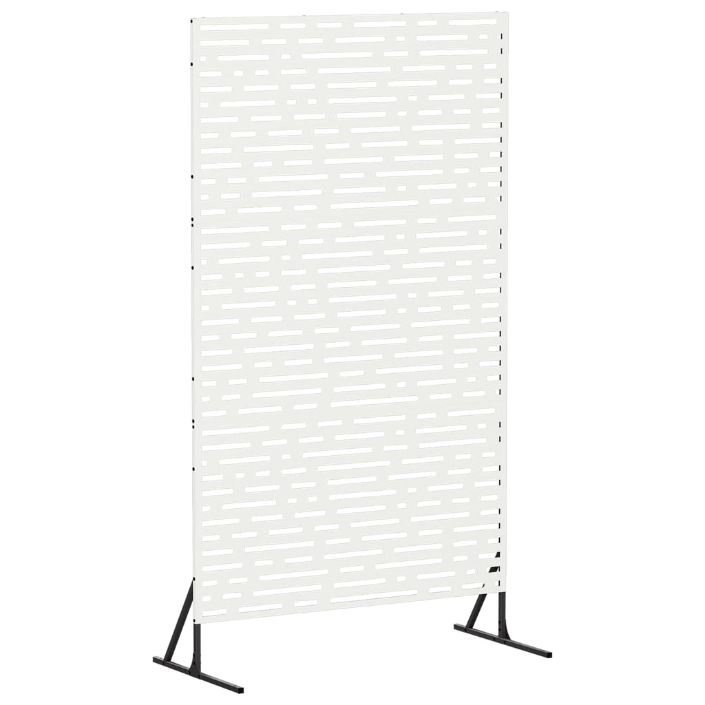 vidaXL Ekran prywatności 100 x 50 x 180 cm Stal Biały