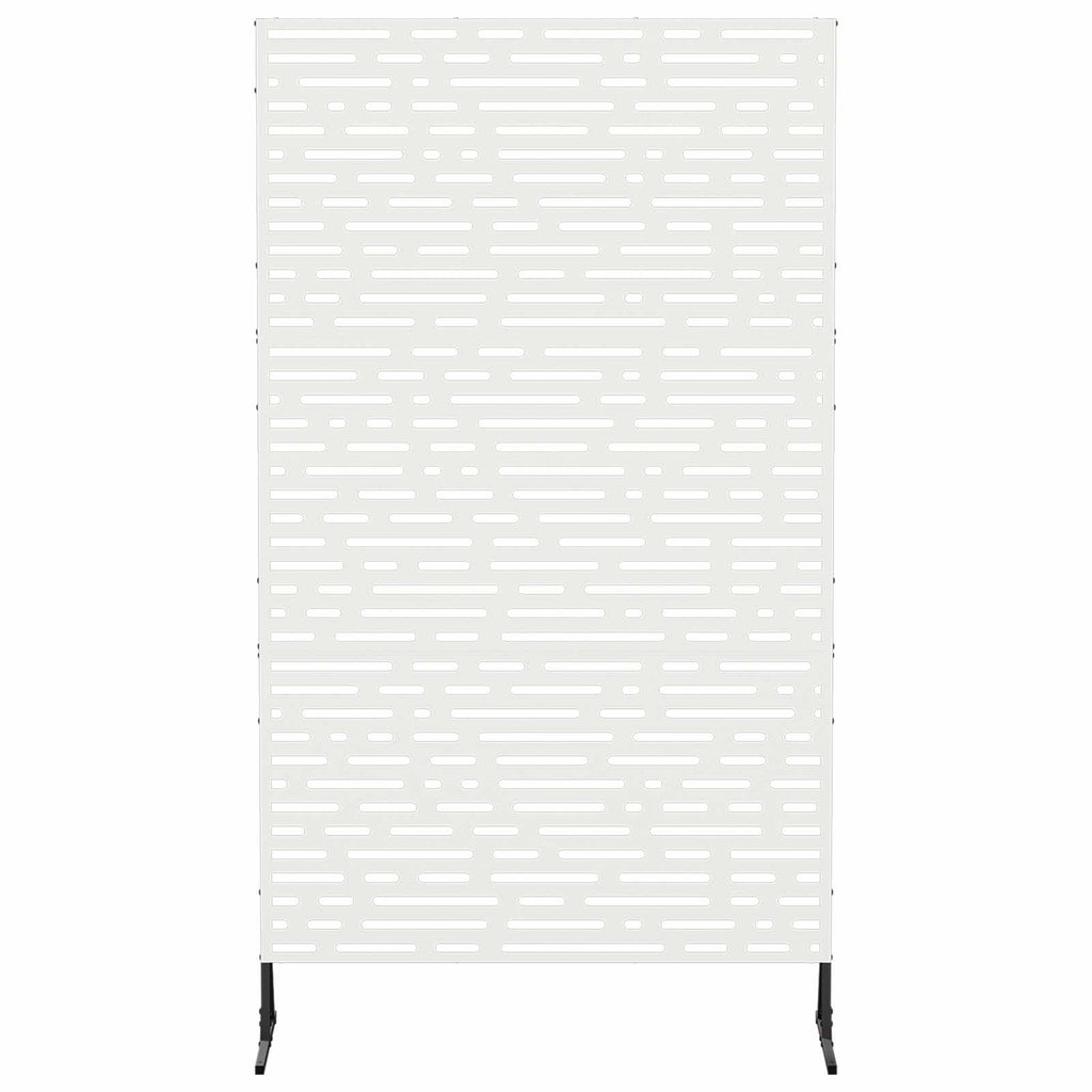 vidaXL Ekran prywatności 100 x 50 x 180 cm Stal Biały