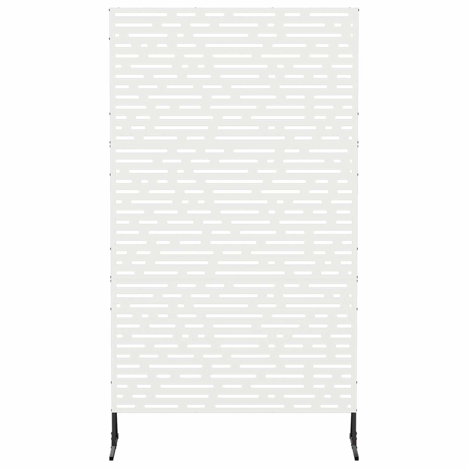 vidaXL Ekran prywatności 100 x 50 x 180 cm Stal Biały