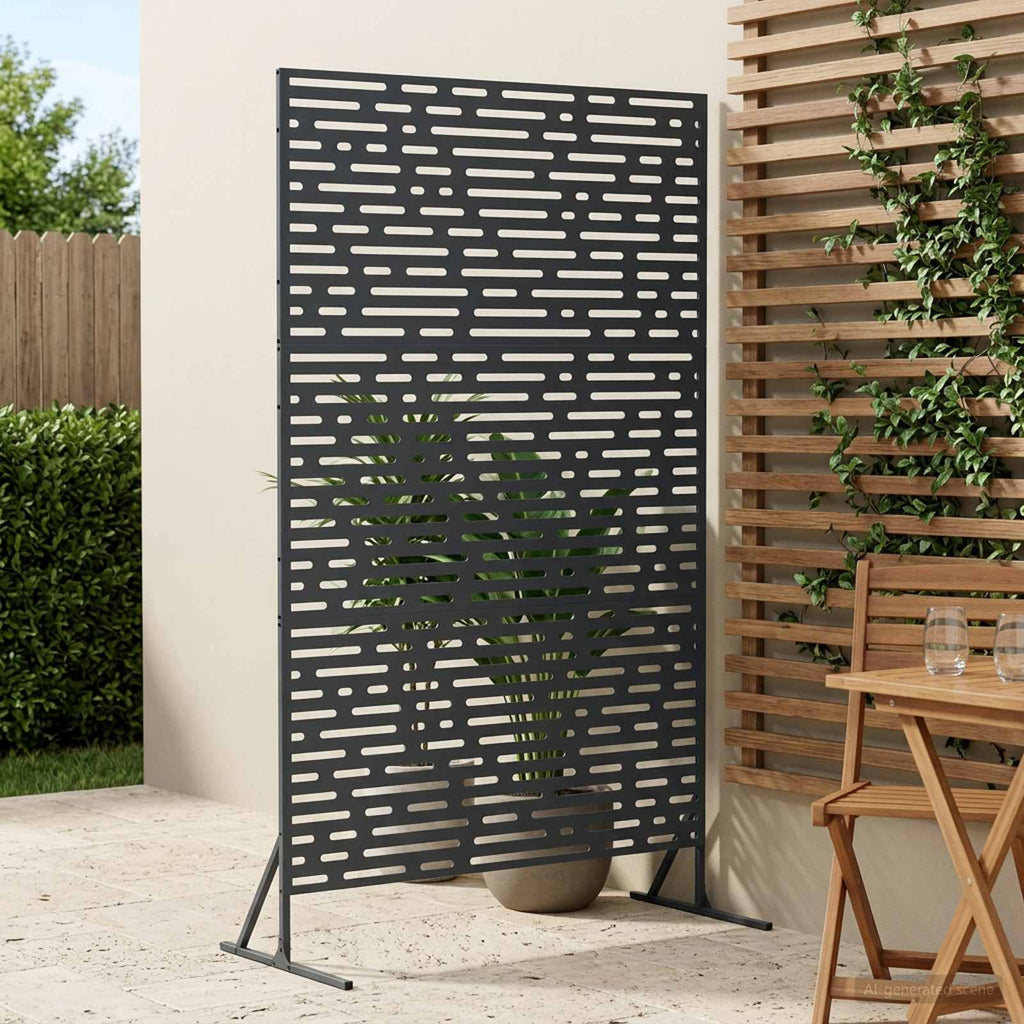 vidaXL Ekran prywatności 100 x 50 x 180 cm Stal antracytowy