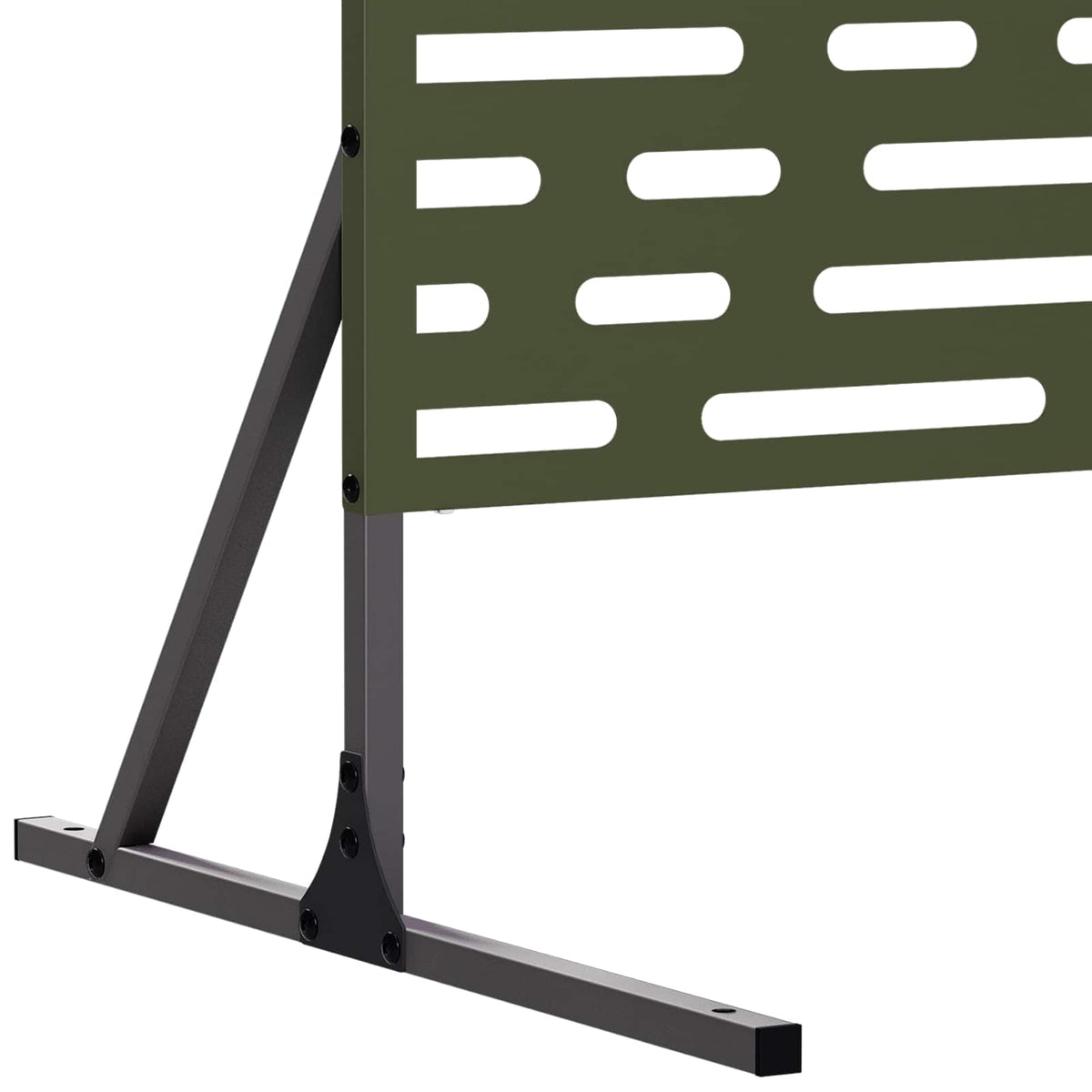 vidaXL Ekran prywatności 100 x 50 x 180 cm Stal Oliwkowy zielony