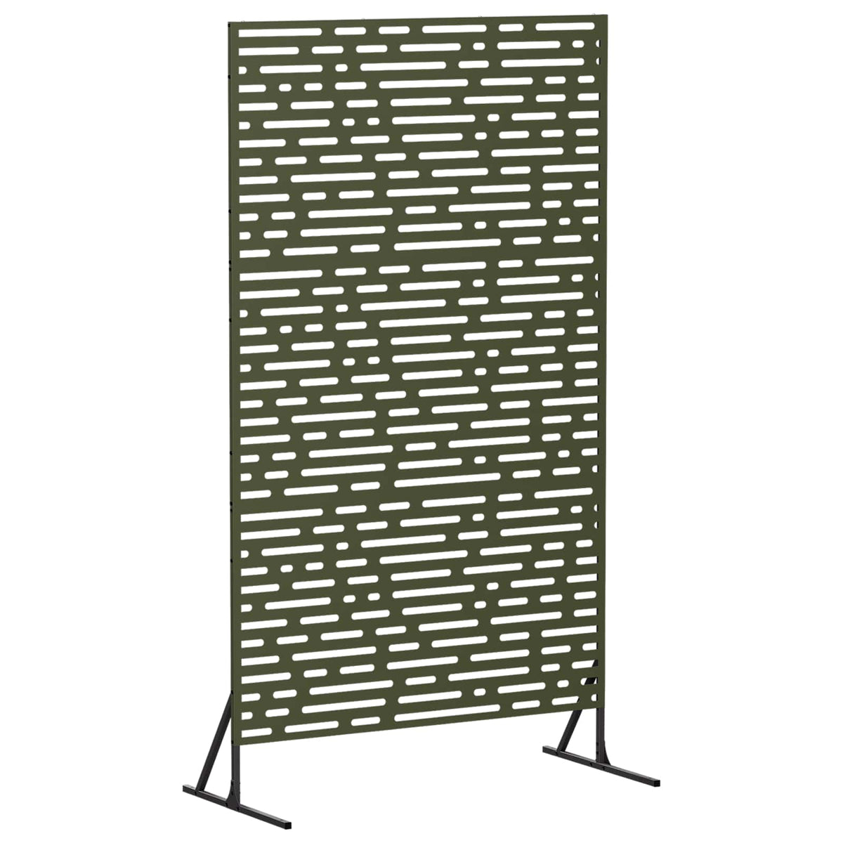 vidaXL Ekran prywatności 100 x 50 x 180 cm Stal Oliwkowy zielony