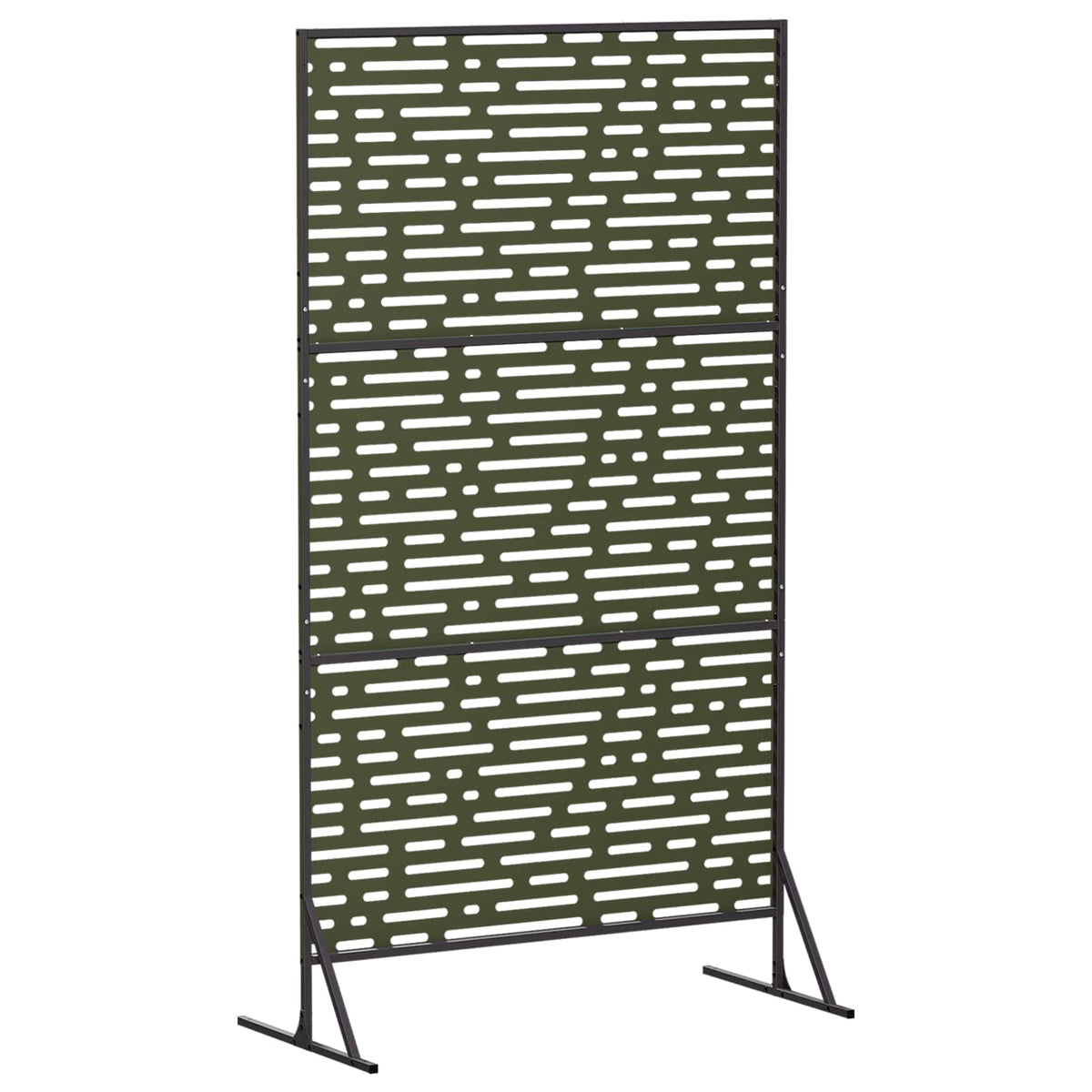vidaXL Ekran prywatności 100 x 50 x 180 cm Stal Oliwkowy zielony
