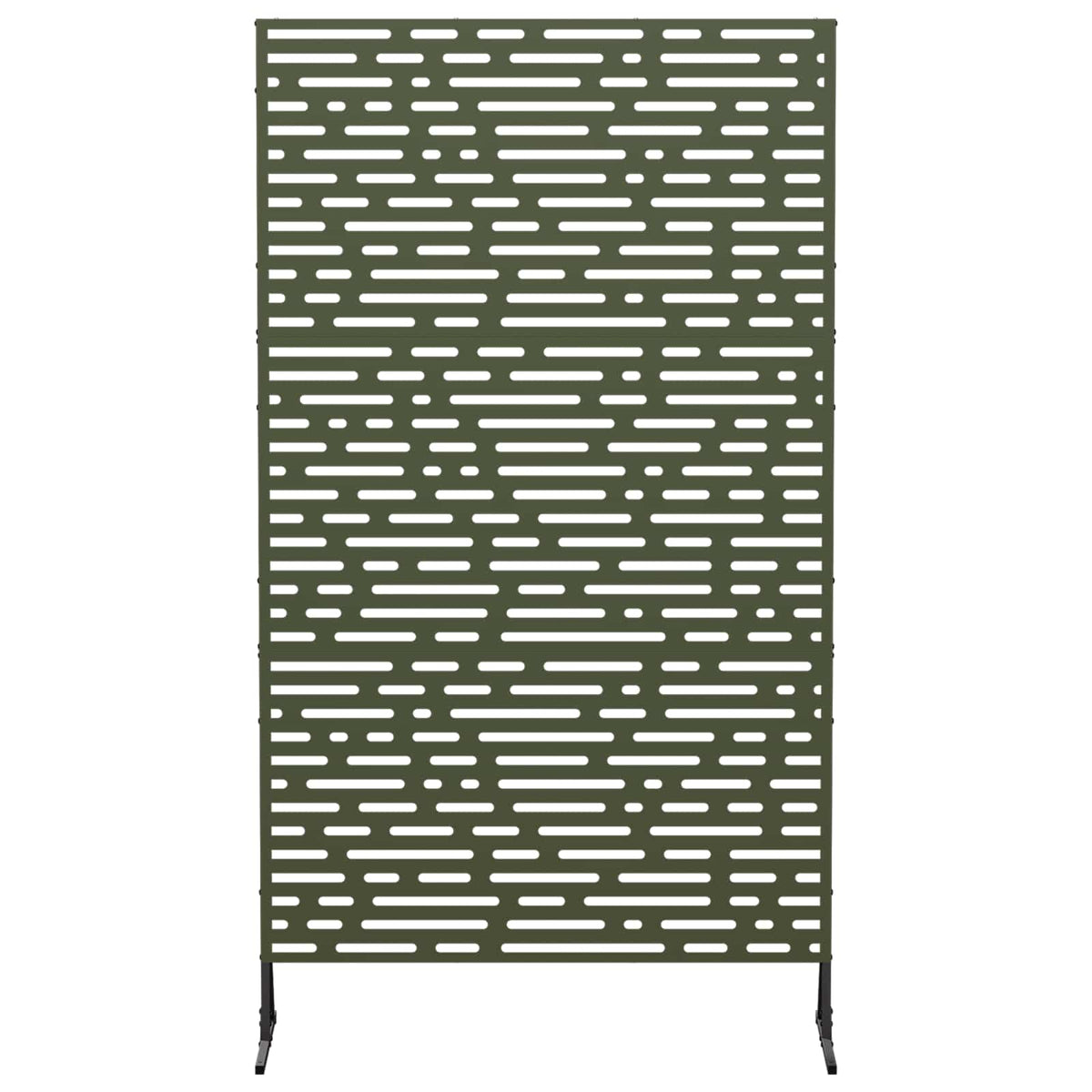 vidaXL Ekran prywatności 100 x 50 x 180 cm Stal Oliwkowy zielony