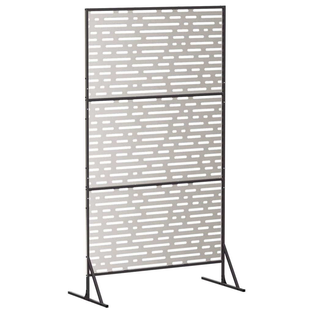 vidaXL Ekran prywatności 100 x 50 x 180 cm Stal nierdzewna srebrny