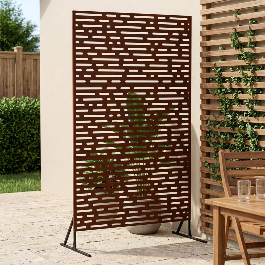 vidaXL Ekran prywatności 100 x 50 x 180 cm Stal kortenowska Rdzawy
