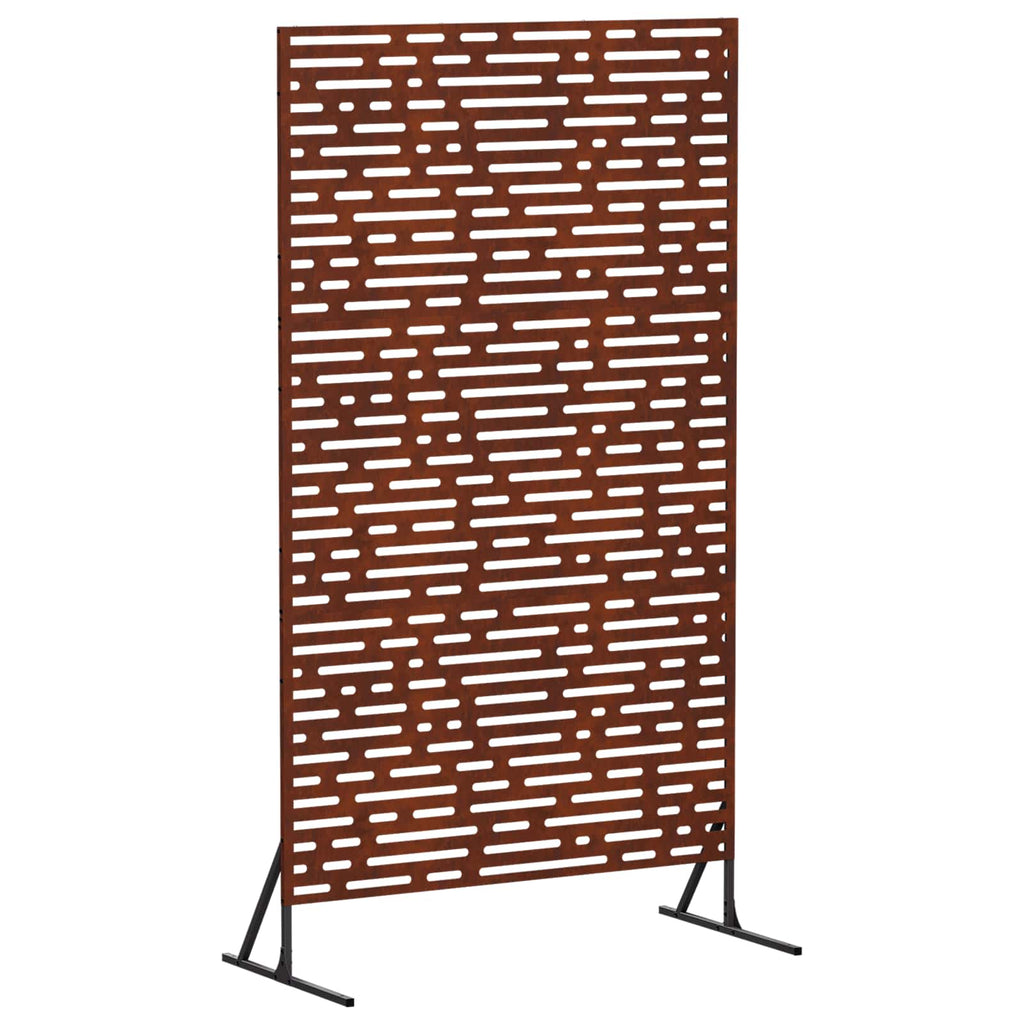 vidaXL Ekran prywatności 100 x 50 x 180 cm Stal kortenowska Rdzawy